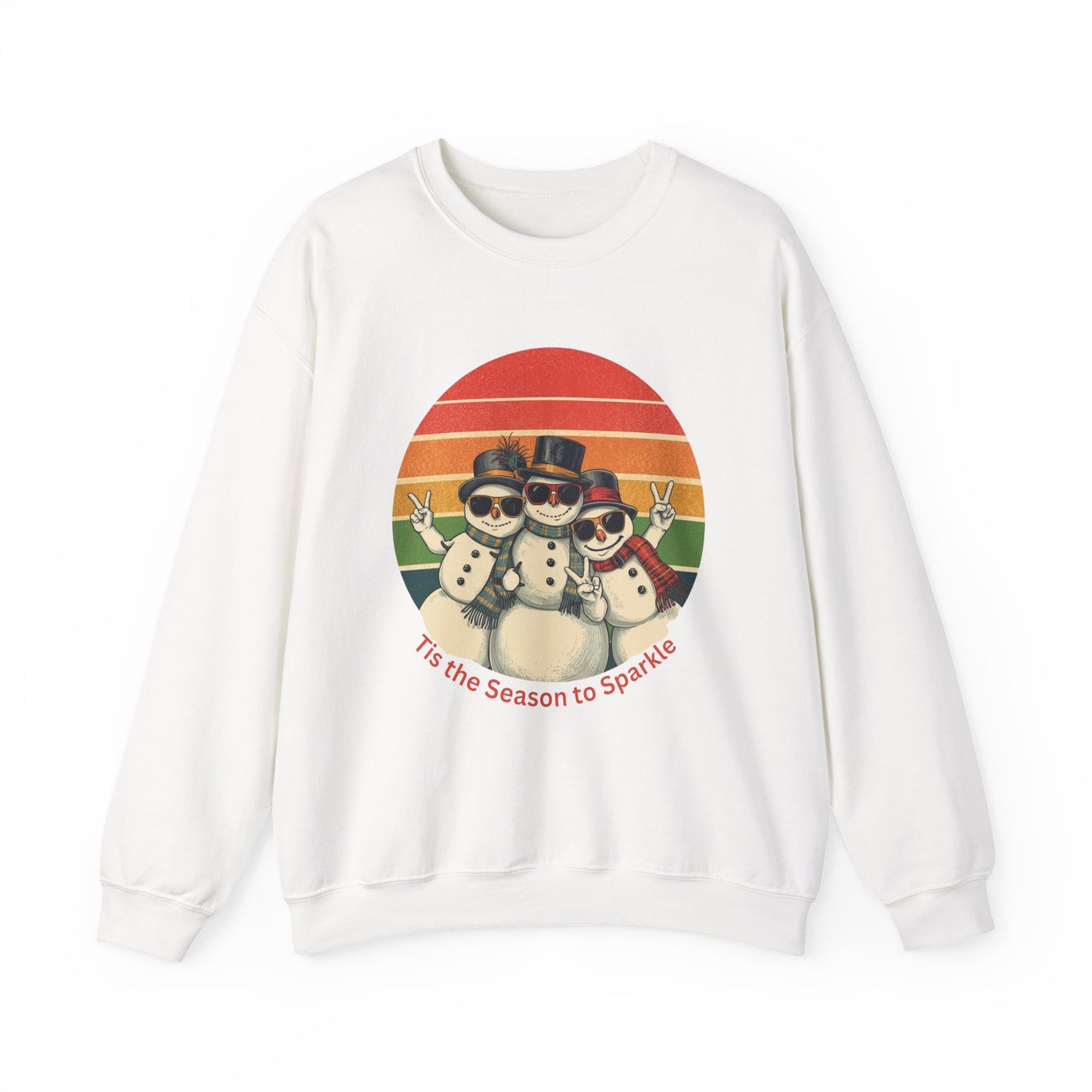 Festive Retro Snowman Sweatshirt, Snowman Apparel, Funny Snowman, Cute Snowman Shirt, Let It Snow, Snowman Lover Gift