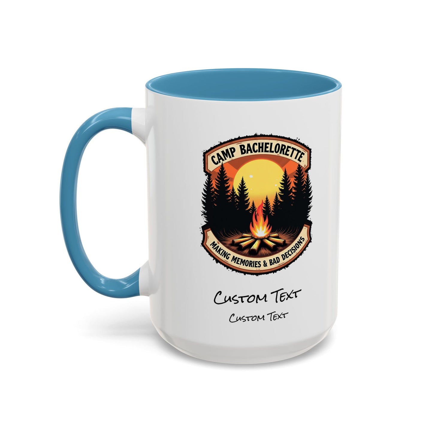 Personalized Camp Bachelorette Coffee Mug, Camp Bride Mug, Camp Bach Mug, Bride Tribe, Hen Party Favors, Custom Text