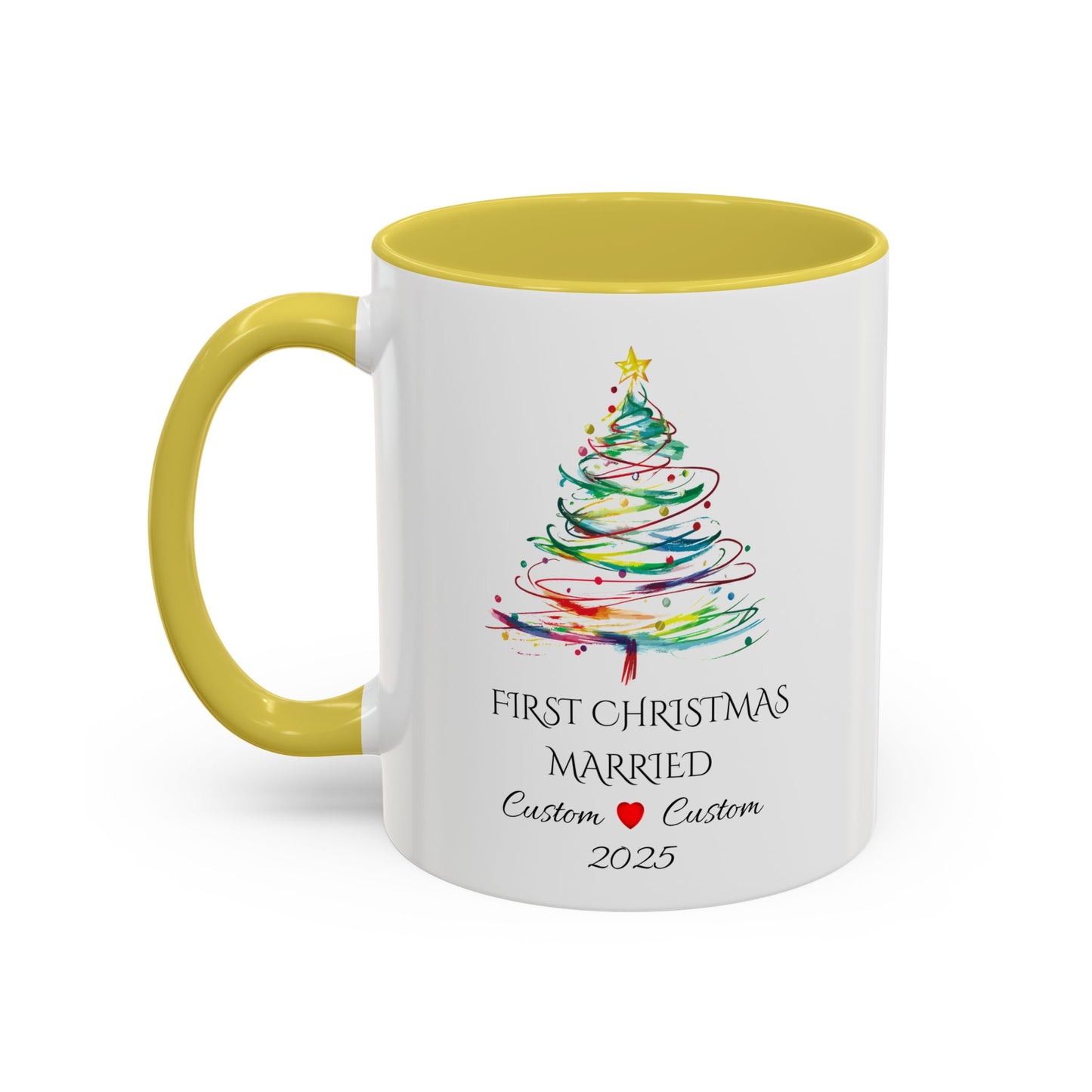 First Year Married Mug, Mr and Mrs Mug, Couple Mug, First Christmas Married, Just Married Gift, Newlywed Gift Ideas