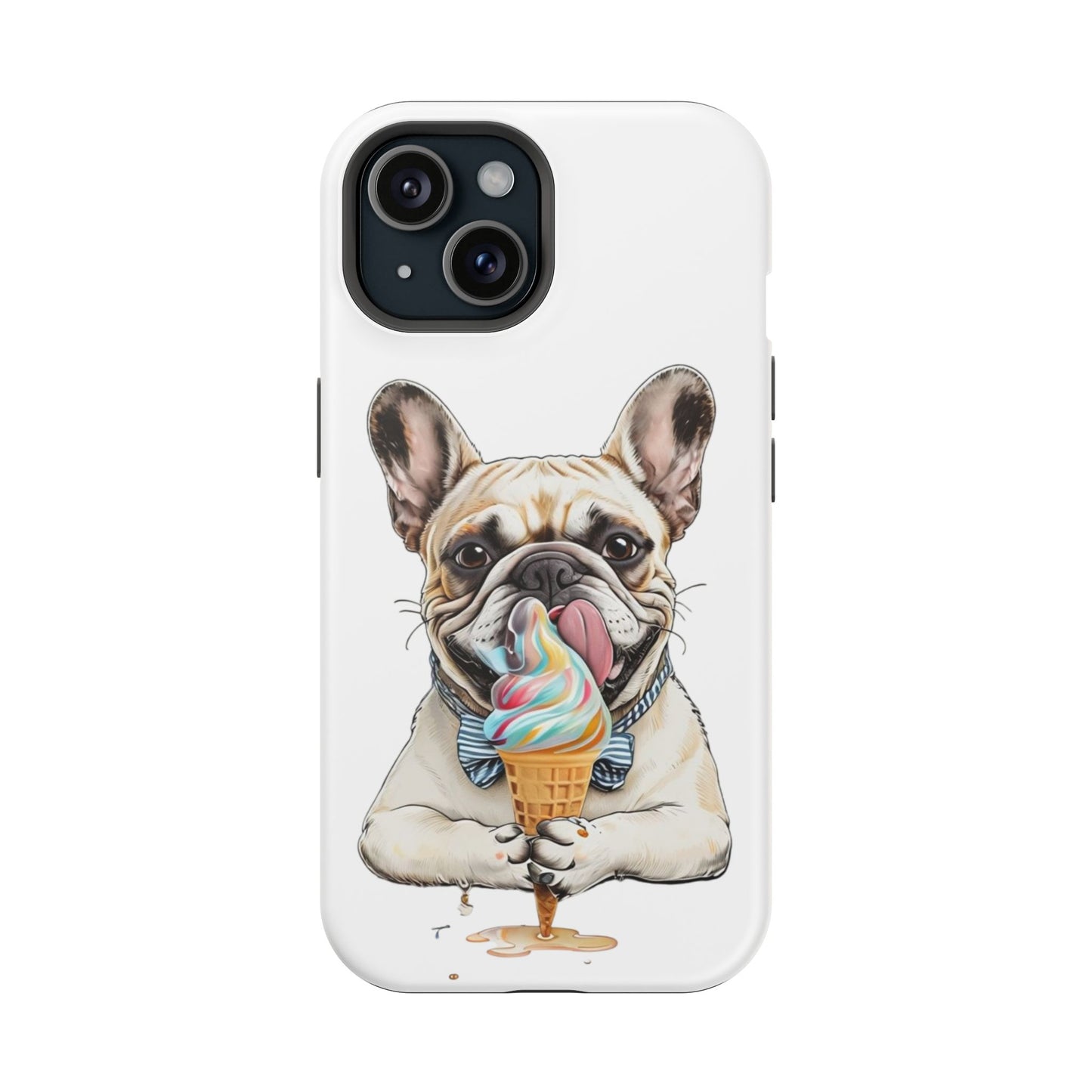 French Bulldog iPhone Case, Ice Cream Phone Case, Frenchie Mom Gift, Dog Phone Case, French Bulldog Lover Gift