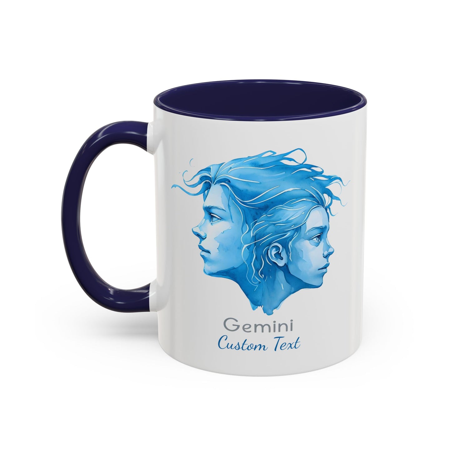Personalized Gemini Accent Coffee Mug, Zodiac Mug, Astrology Mug, Gemini Birthday Gift, Gemini Zodiac Gift, Custom Zodiac Gift