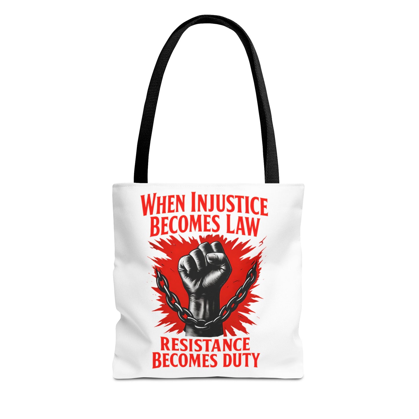 Resistance Duty Tote Bag, Political Protest Tote, Graphic Tote Bag, Subtle Anti Trump, Trendy Tote Bag, Injustice Law