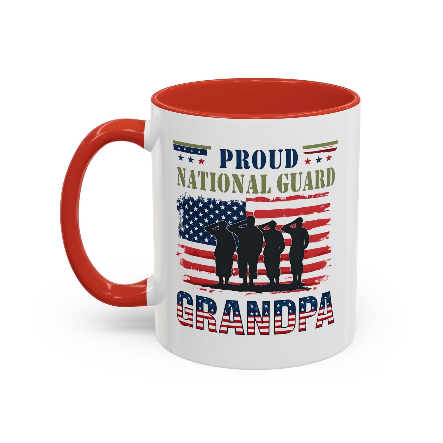 Proud National Guard Grandpa Coffee Mug, Army National Guard, Veteran Appreciation, Gift for Heroes, Military Family Gift