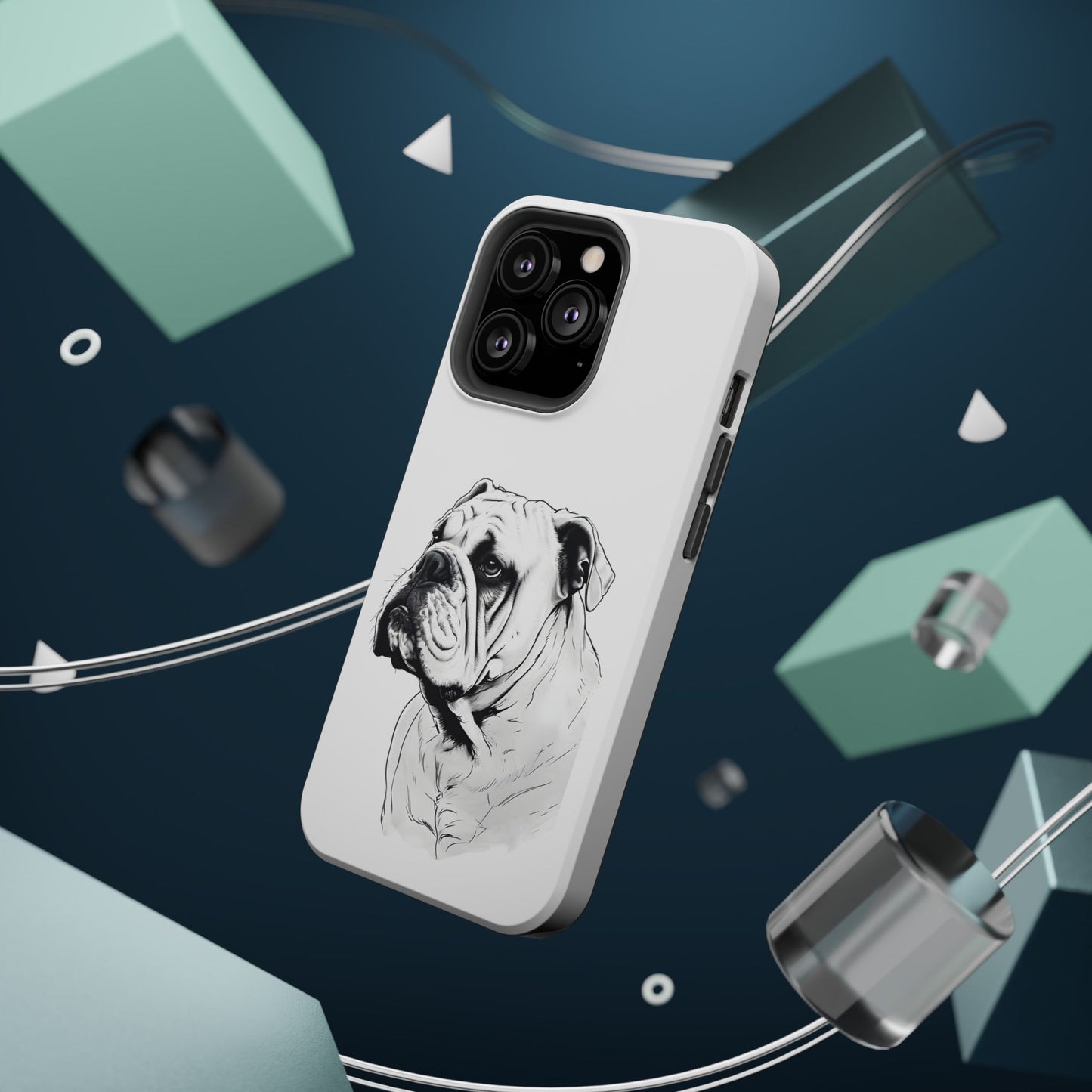 Bulldog Magnetic Tough Cases - Durable Phone Protection, Pet Lovers Gift, Animal Accessories, Unique Design, Personalized Tech