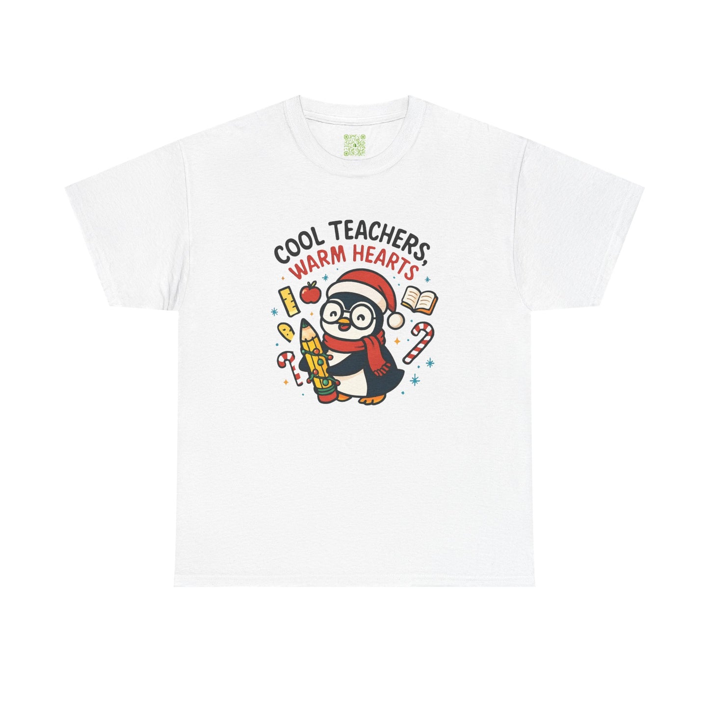 Cool Teachers Warm Hearts Tee, Penguin Lover Shirt, Christmas Penguin, Teacher Holiday Gift, 2nd Grade Teacher