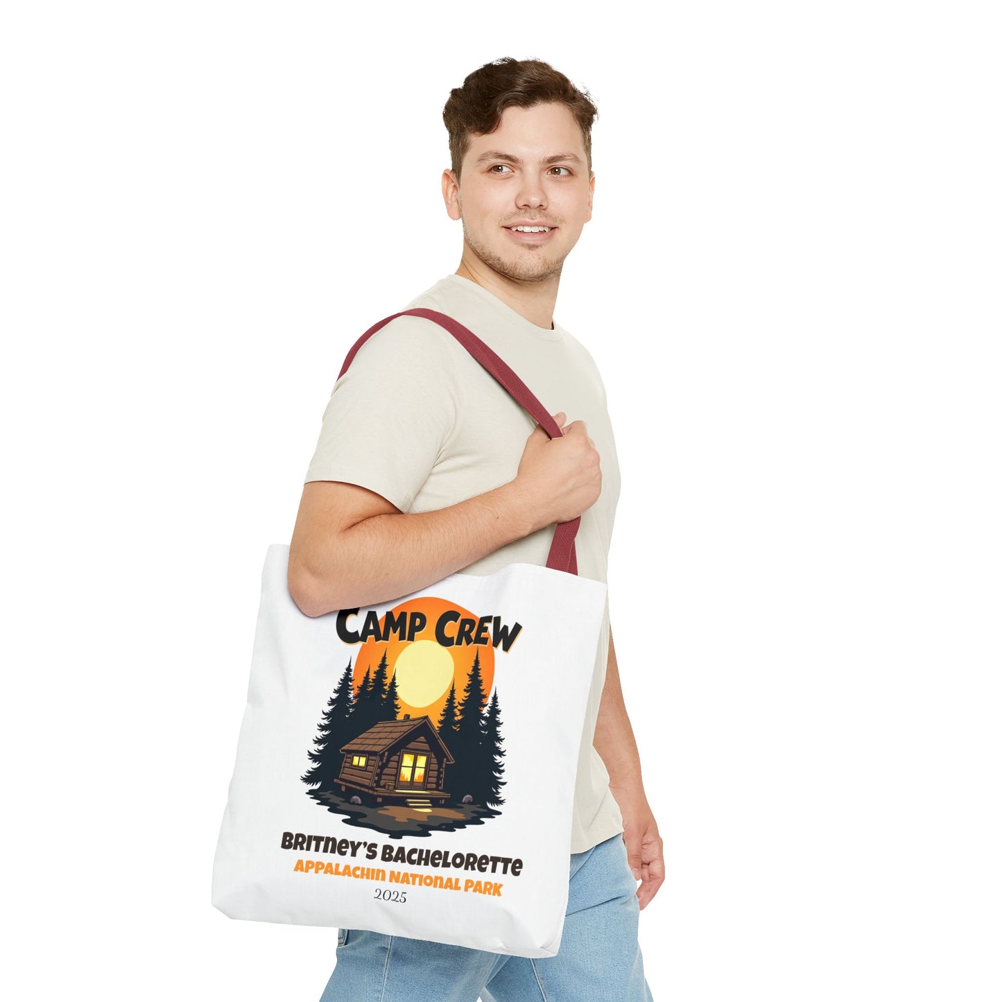 Bachelorette Camp Crew Tote Bag, Bride Beach Bag, Camp Bride, Camping Bach, Bridal Tote Bag, Custom Beach Bag