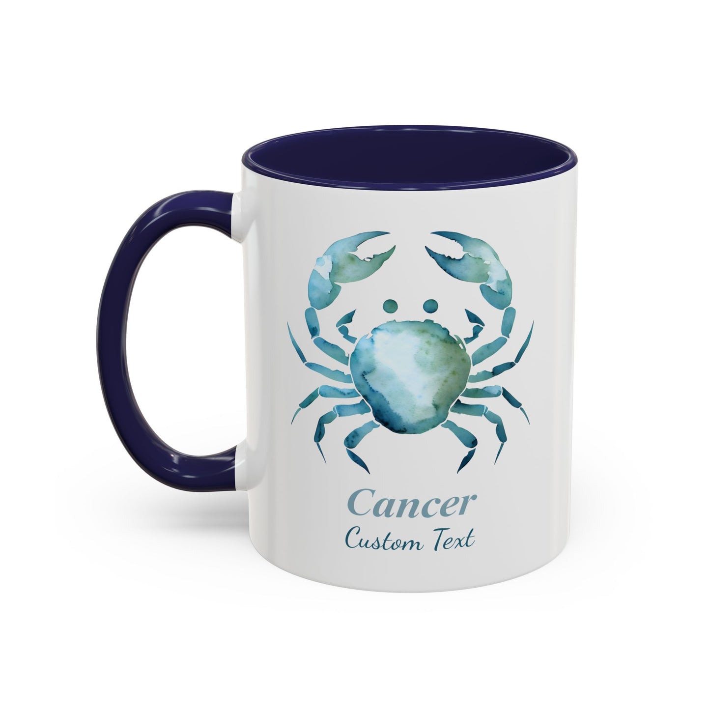 Personalized Cancer Zodiac Accent Coffee Mug, Zodiac Mug, Astrology Mug, Birth Month, Cancer Zodiac Gift, Custom Gift