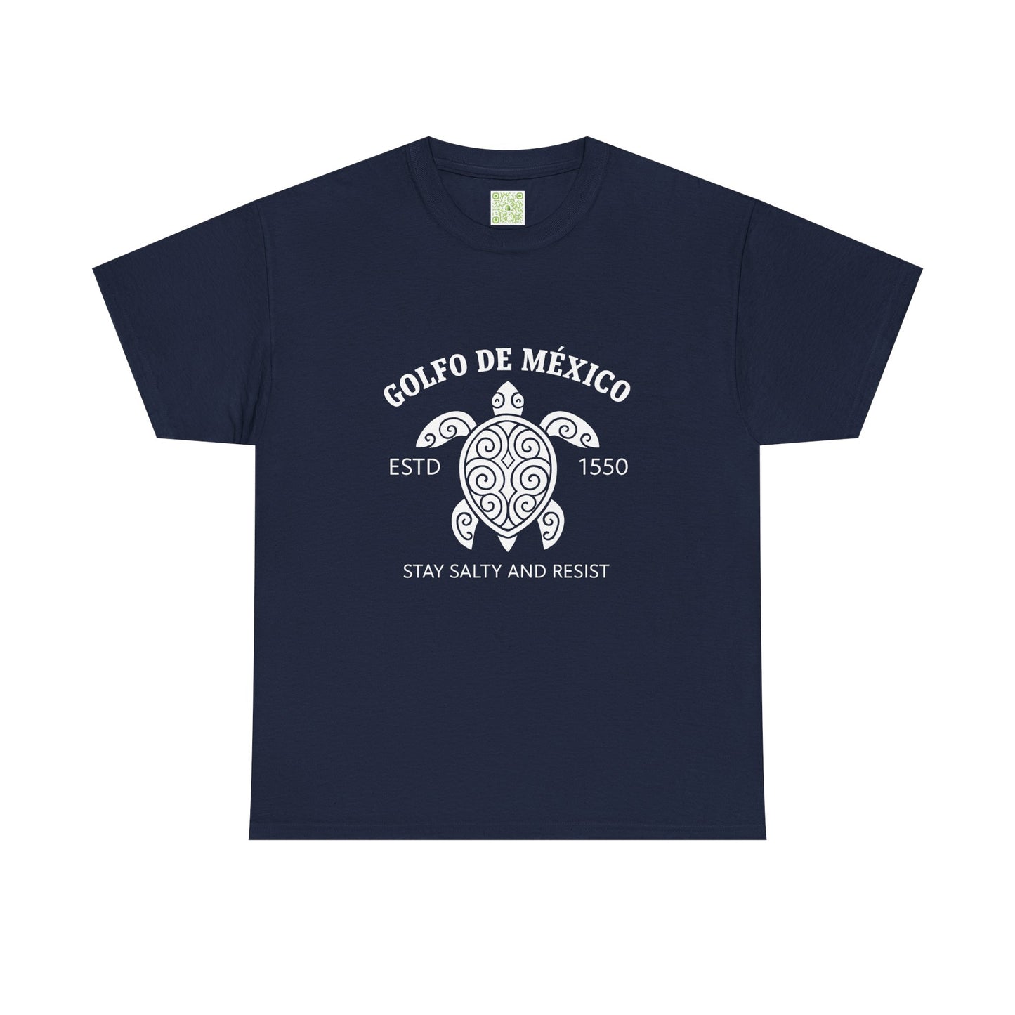 Gulf of Mexico Turtle Cotton Tee, Golfo de Mexico, Stay Salty Shirt, Sea Turtle Shirt, Turtle Shirt, Conversation Starter