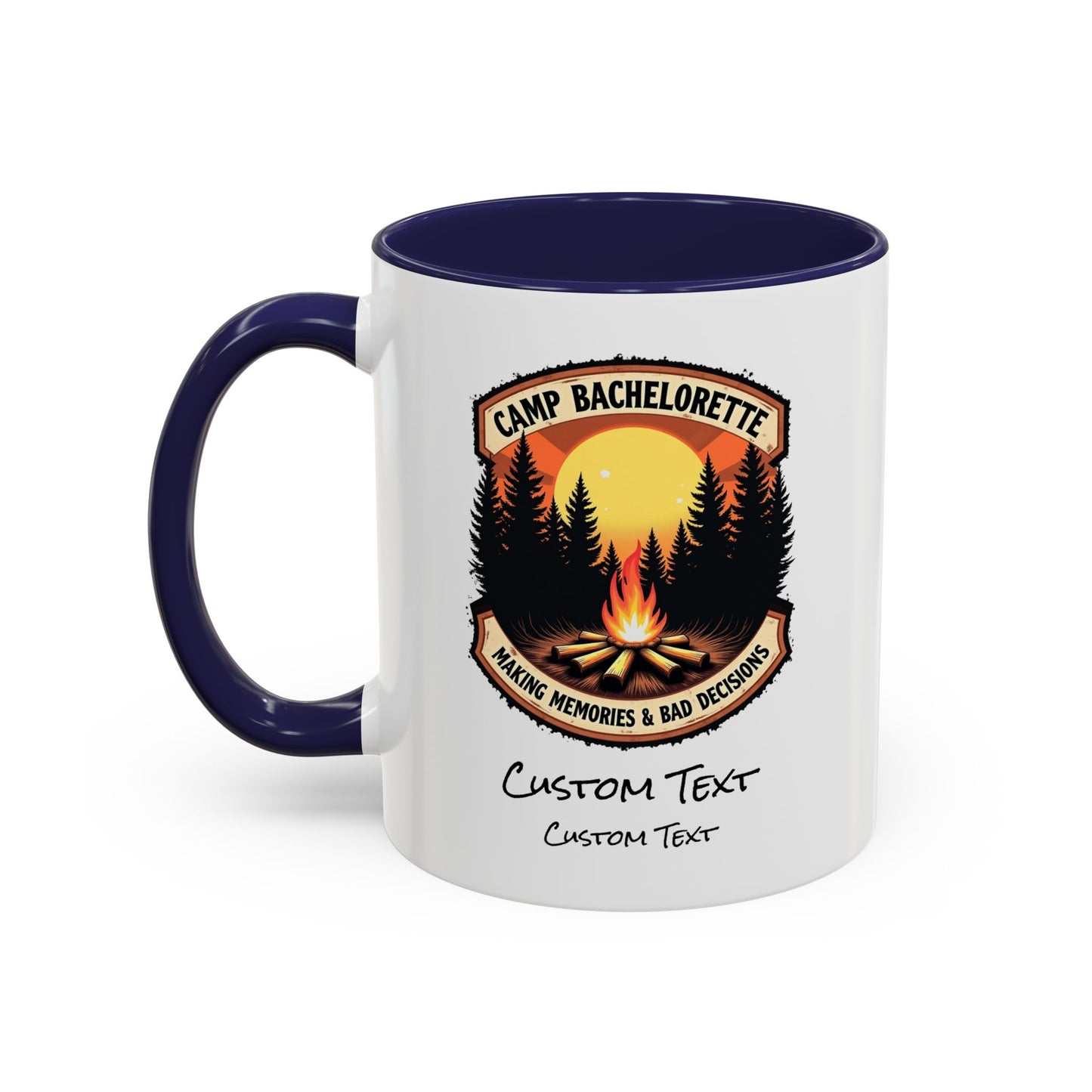 Personalized Camp Bachelorette Coffee Mug, Camp Bride Mug, Camp Bach Mug, Bride Tribe, Hen Party Favors, Custom Text