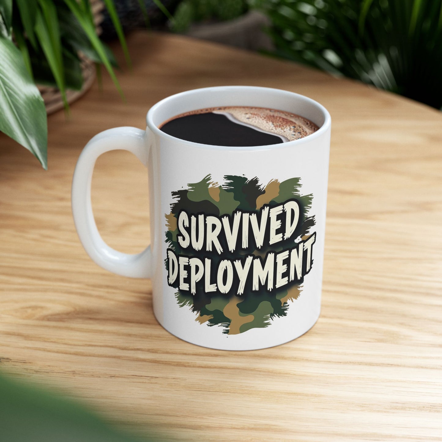 National Guard Survived Deployment Mug, Military Pride, Veteran Coffee Mug, Army National Guard Gift, Veteran Appreciation (11oz & 15oz)