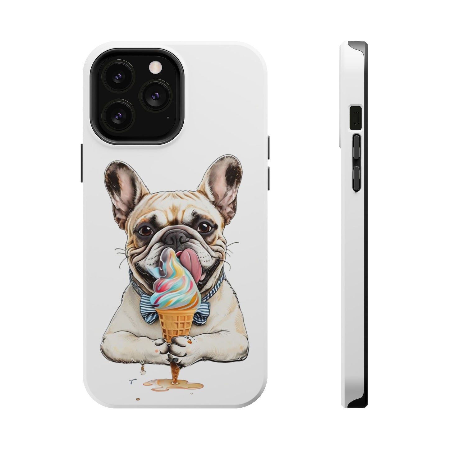 French Bulldog iPhone Case, Ice Cream Phone Case, Frenchie Mom Gift, Dog Phone Case, French Bulldog Lover Gift