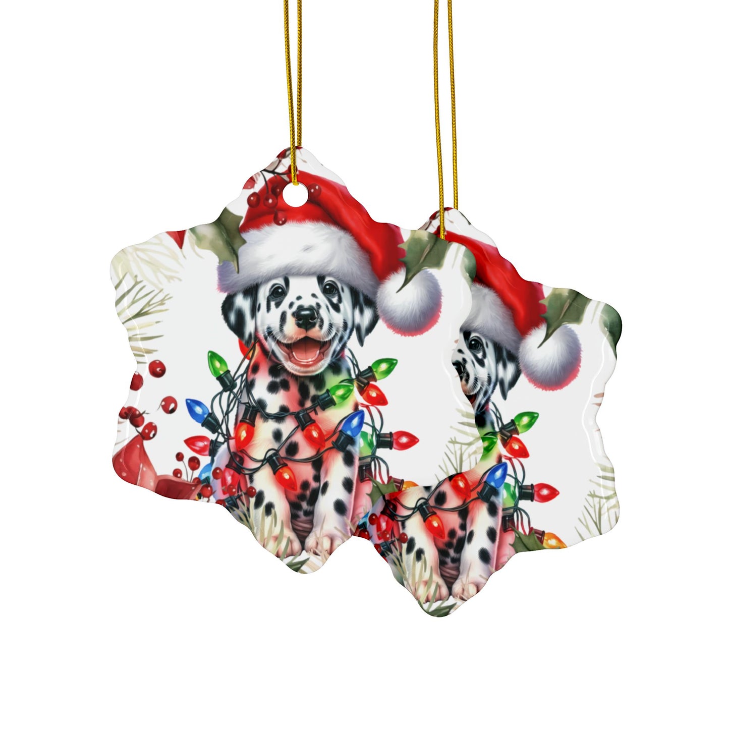 Dalmation Holiday Ornaments, Dalmatian Gift, Pet Owner Gift, Dog Lover Gifts, Dog Art, Dalmatian Dog Gift, Gift For Her
