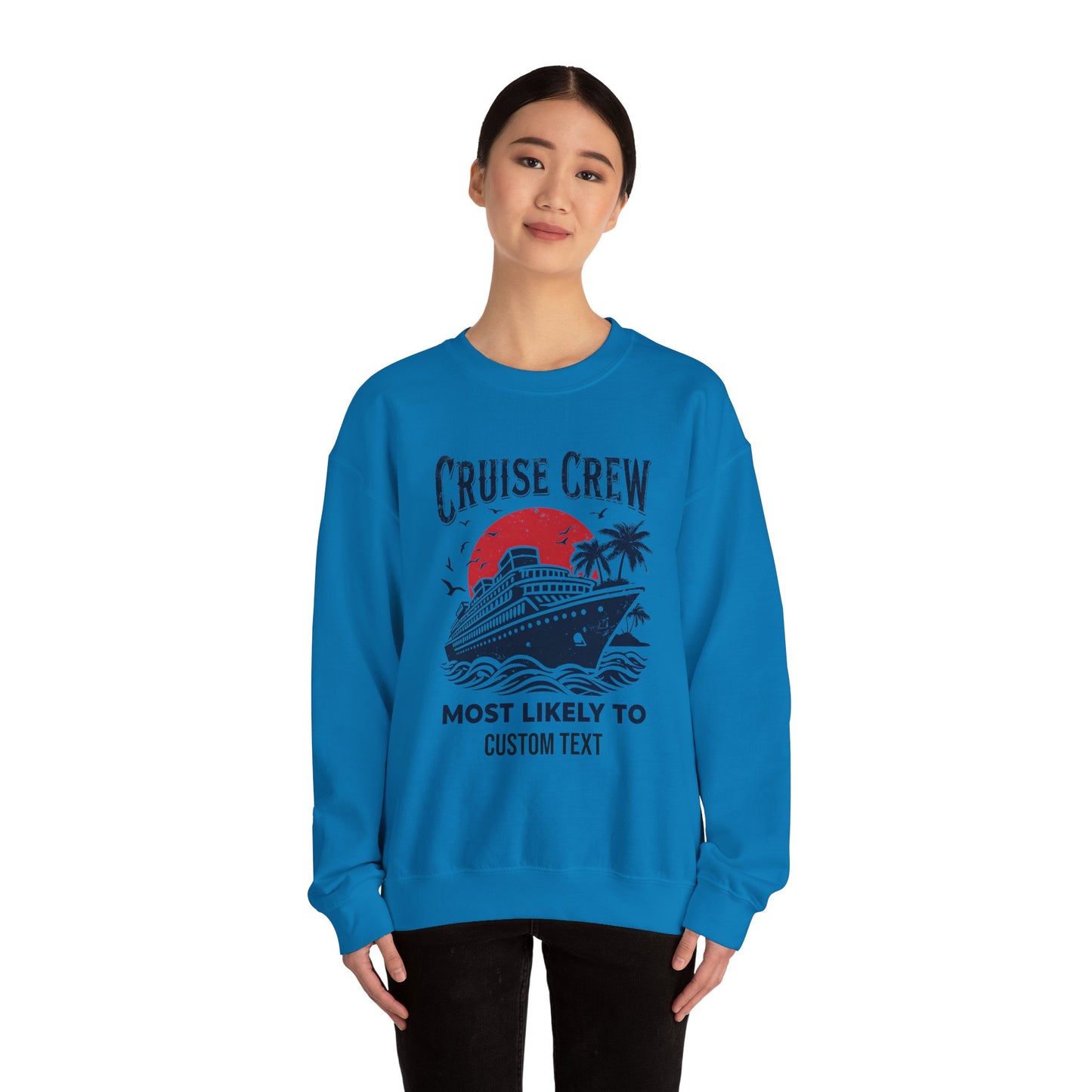 Custom Cruise Crew Unisex Sweatshirt, Cruise Shirts, Group Cruise Shirt, Birthday Cruise Sweatshirt, Family Cruise Sweatshirt