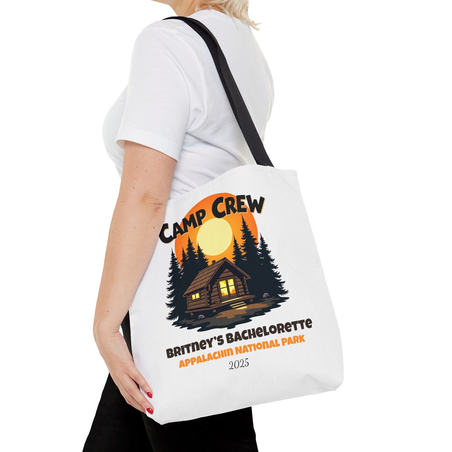 Bachelorette Camp Crew Tote Bag, Bride Beach Bag, Camp Bride, Camping Bach, Bridal Tote Bag, Custom Beach Bag