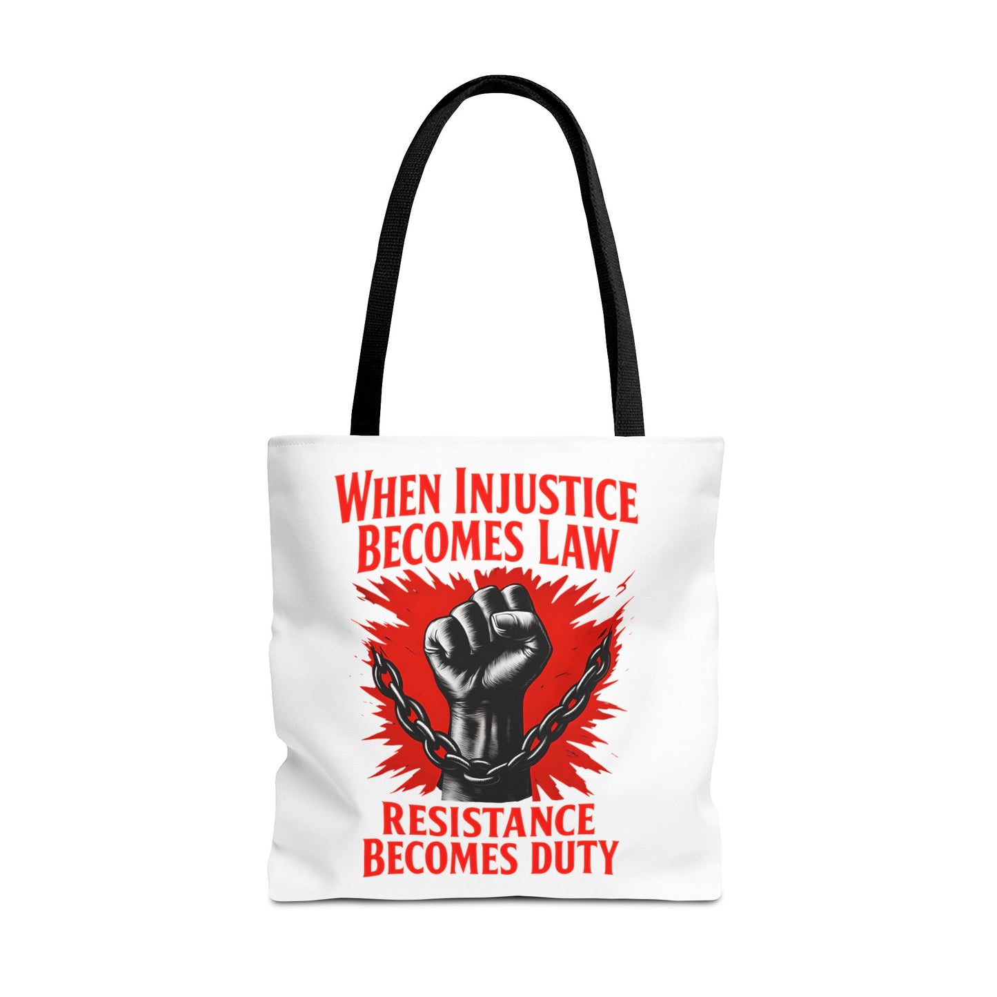 Resistance Duty Tote Bag, Political Protest Tote, Graphic Tote Bag, Subtle Anti Trump, Trendy Tote Bag, Injustice Law