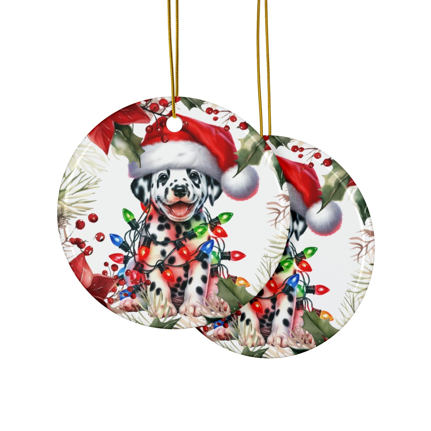 Dalmation Holiday Ornaments, Dalmatian Gift, Pet Owner Gift, Dog Lover Gifts, Dog Art, Dalmatian Dog Gift, Gift For Her
