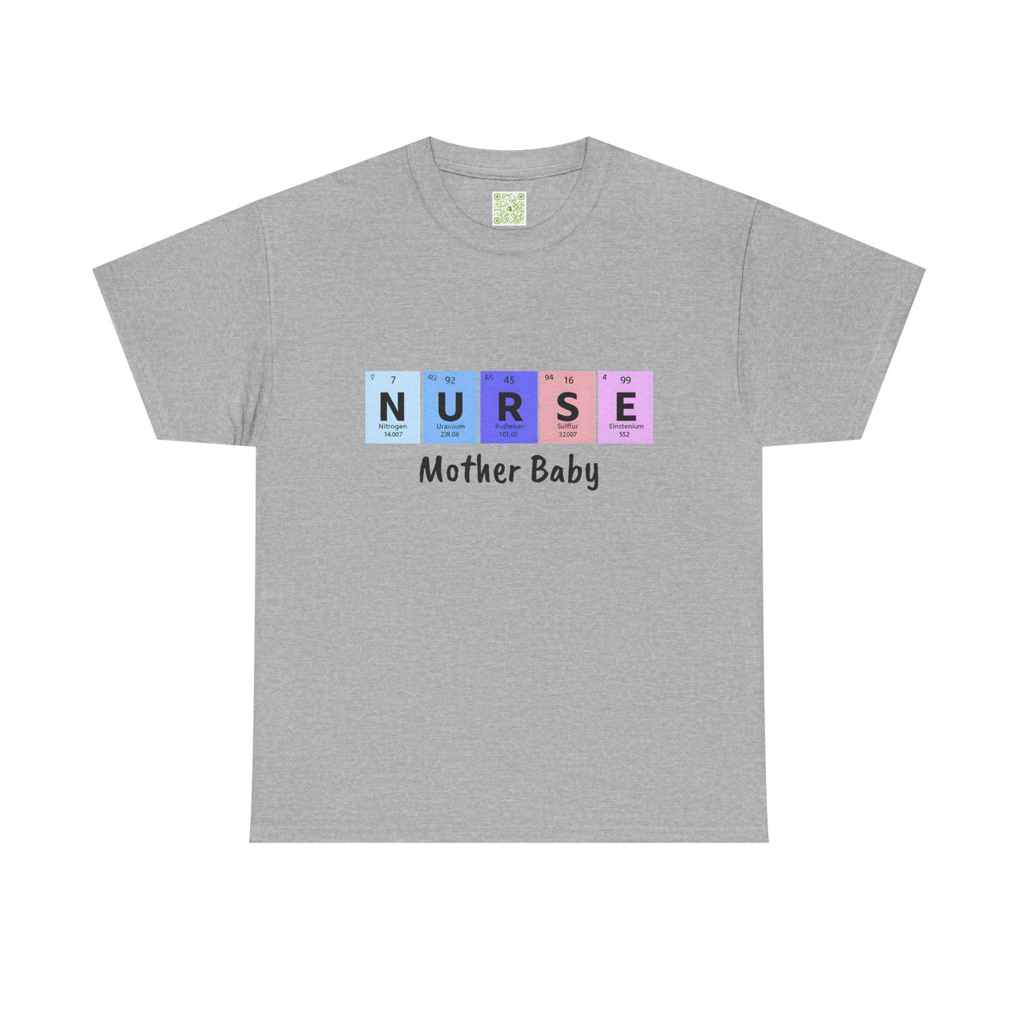 Postpartum Nurse Periodic Table Elements Tee, Mother Baby Nurse Shirt, Nurse Practitioner, Unisex Tee Gift