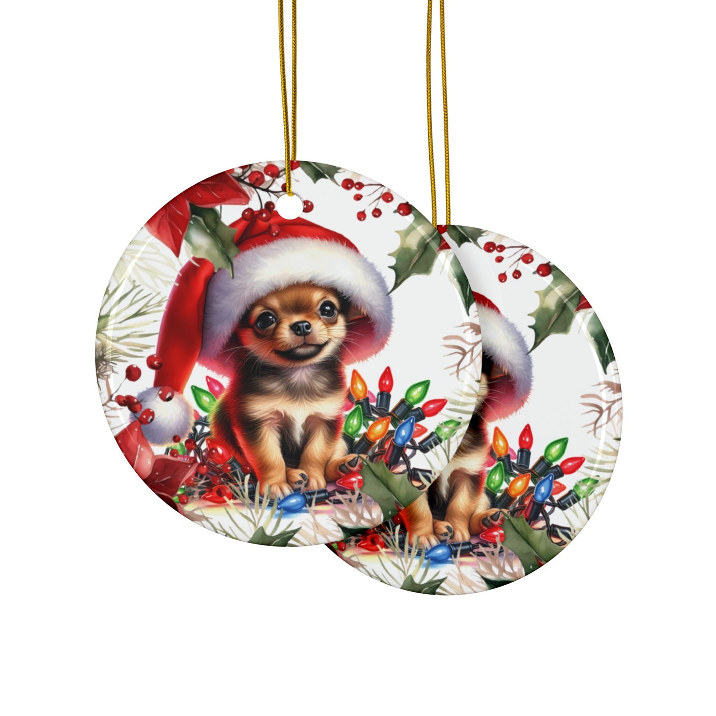 Chihuahua Holiday Ornament, Chihuahua Art, Chihuahua Dog Decor, Dia De Los Muertos Chihuahua, Veterinarian Gift