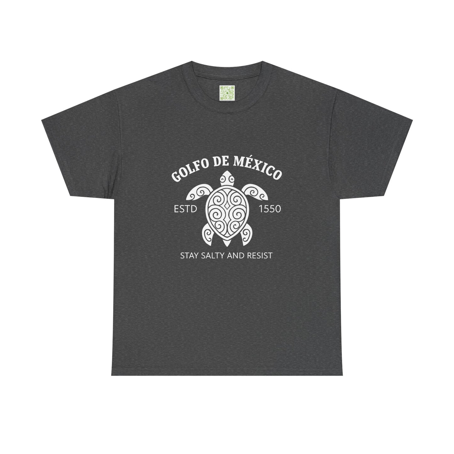 Gulf of Mexico Turtle Cotton Tee, Golfo de Mexico, Stay Salty Shirt, Sea Turtle Shirt, Turtle Shirt, Conversation Starter