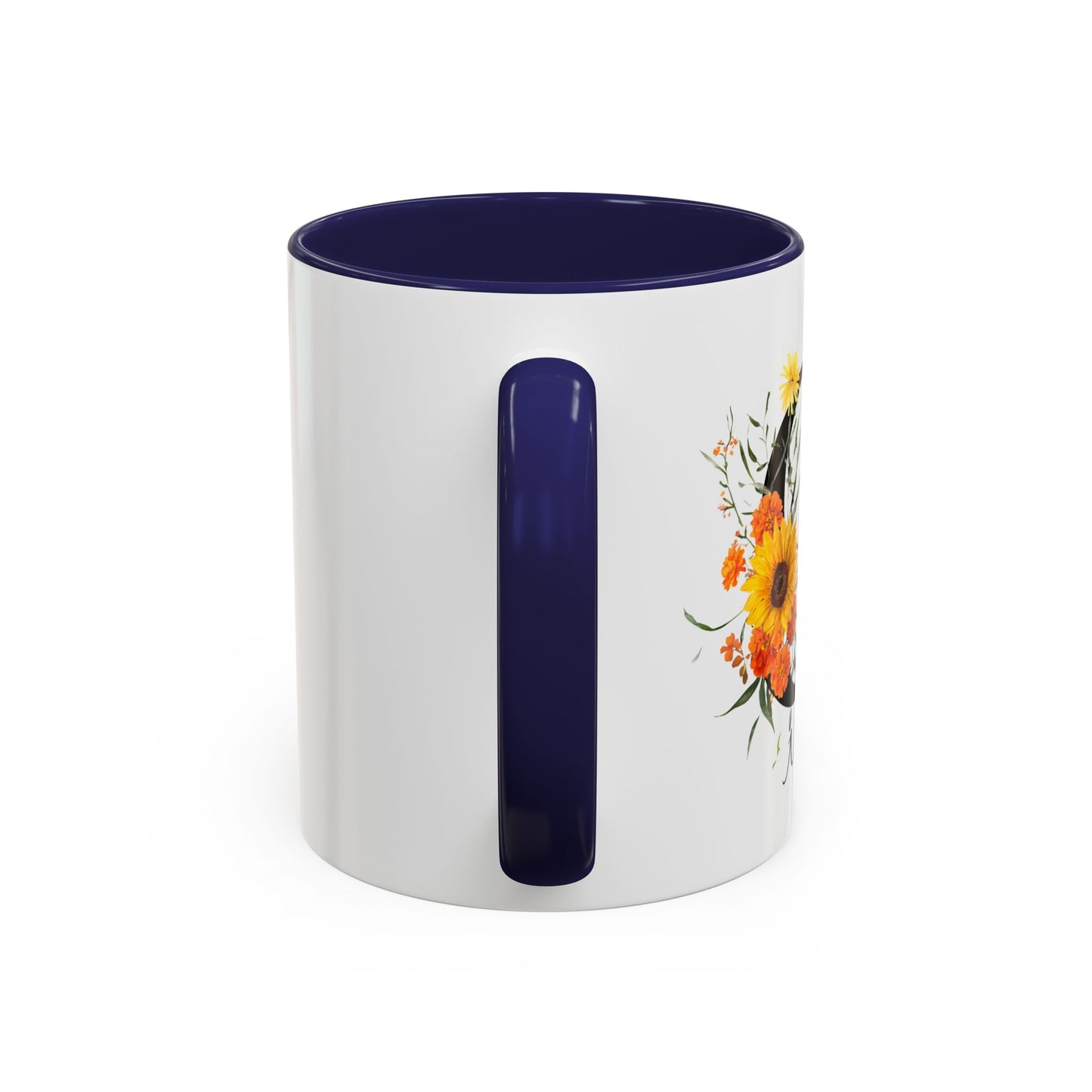 Personalized Floral Monogram - Letter G - Elegant Accent Coffee Mug – Personalized Mothers Day Gift
