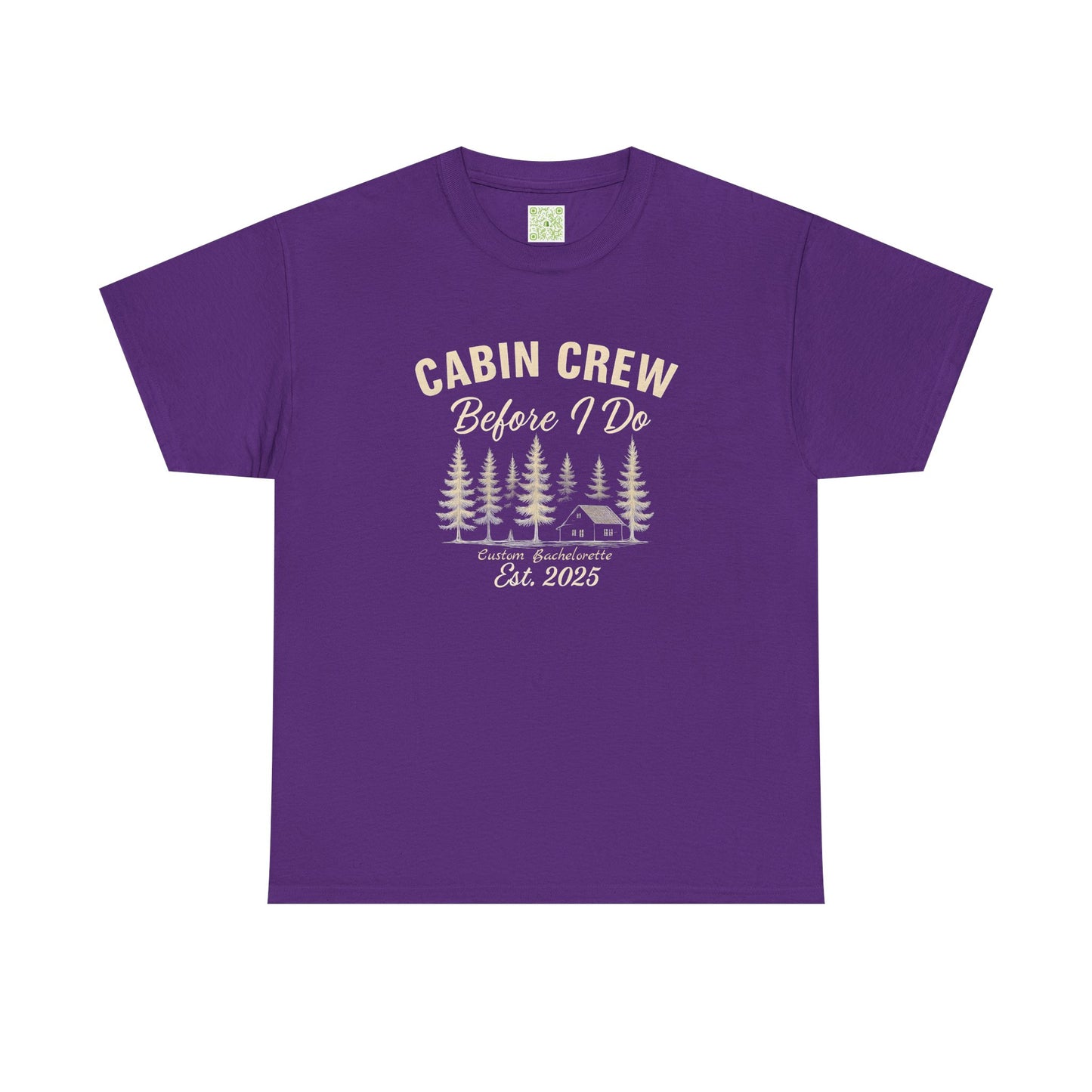 Bachelorette Cabin Crew Cotton Tee, Bachelorette Shirt, Camp Bachelorette, Bridesmaids Shirt, Mountain Bride Shirt