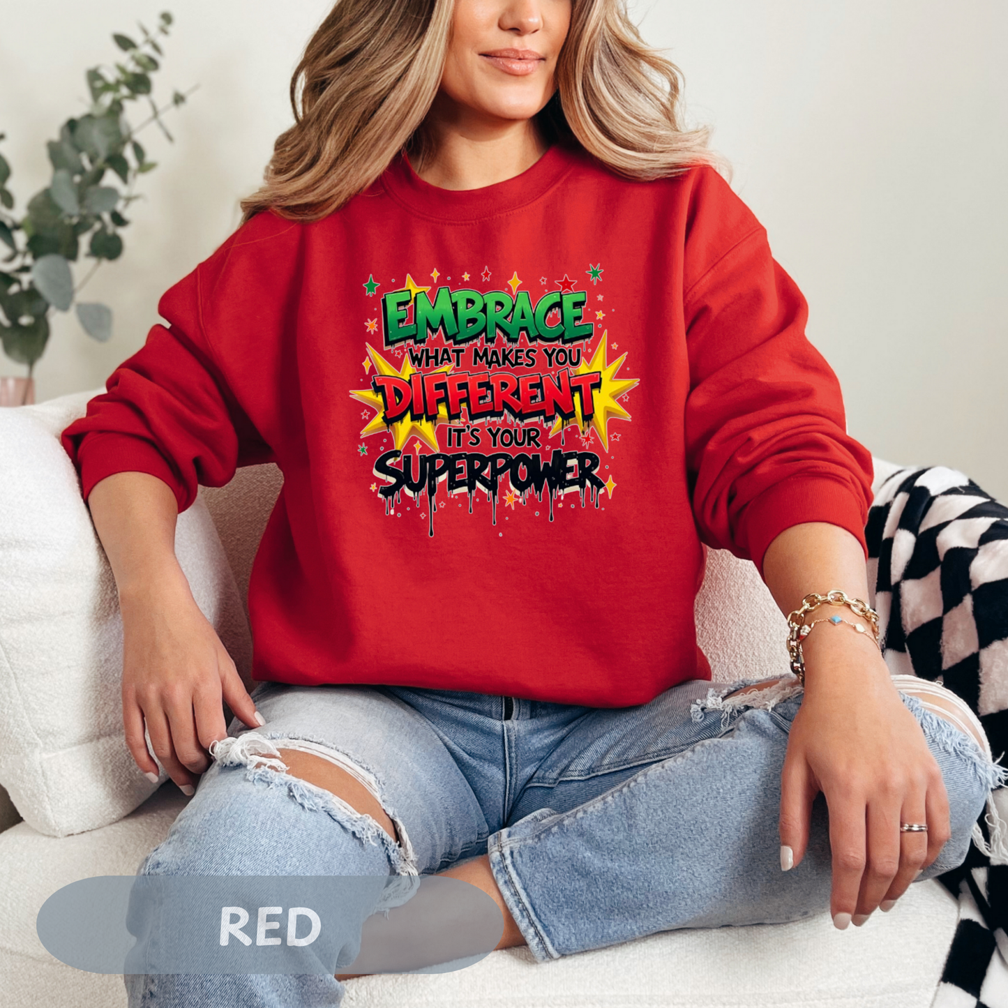 Enneagram 4 Crewneck Sweatshirt, Embrace Your Superpower, Personality Types, Self Growth, Enneagram Types, Type 4