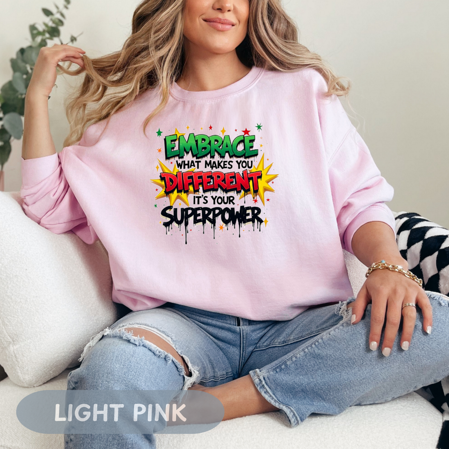 Enneagram 4 Crewneck Sweatshirt, Embrace Your Superpower, Personality Types, Self Growth, Enneagram Types, Type 4
