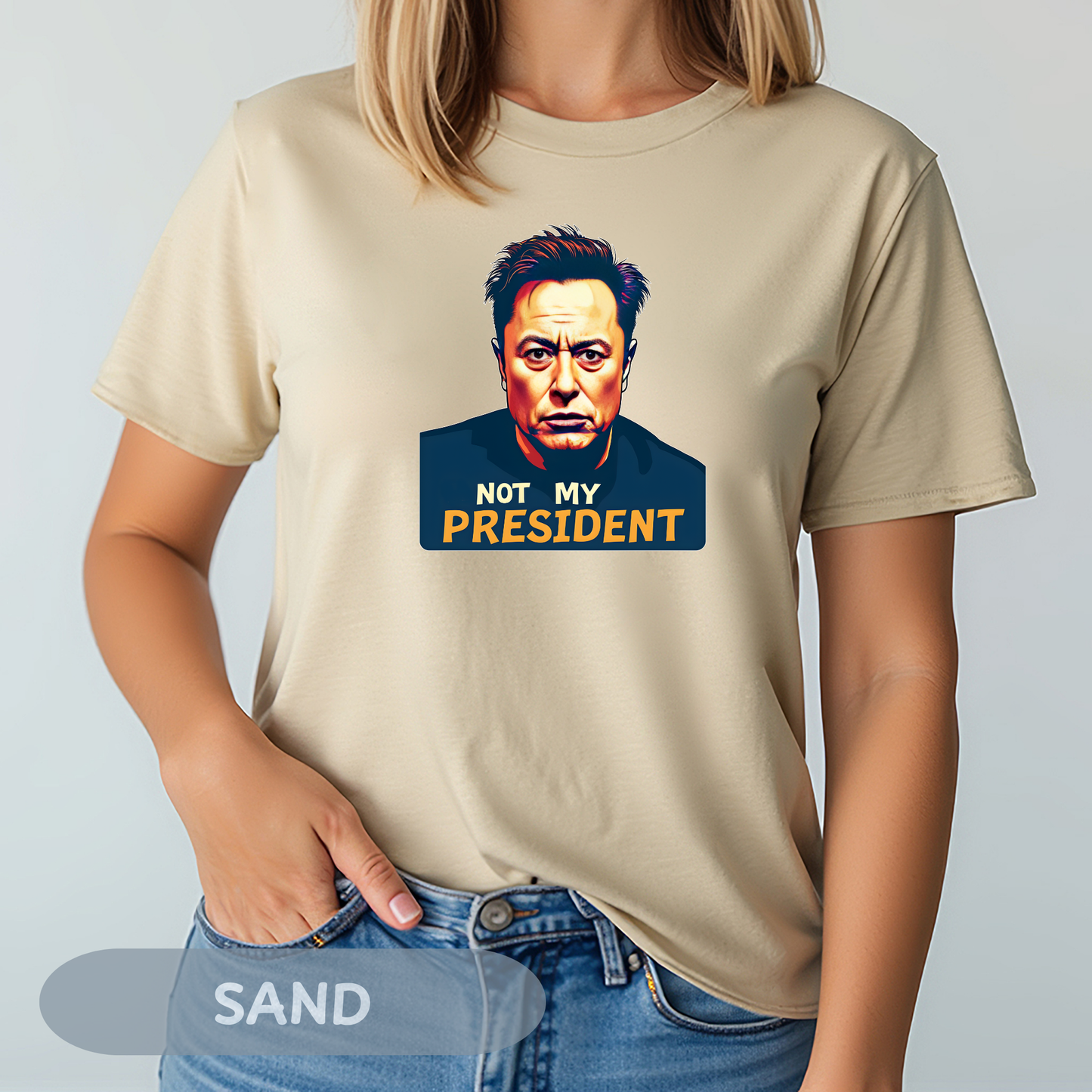 Elon Musk Not My President Tee, Political Statement Tee, Funny Graphic Shirt, Anti Trump Shirt, Resist Tee, Unisex Casual Wear, Resistance Shirt, Protest Gift