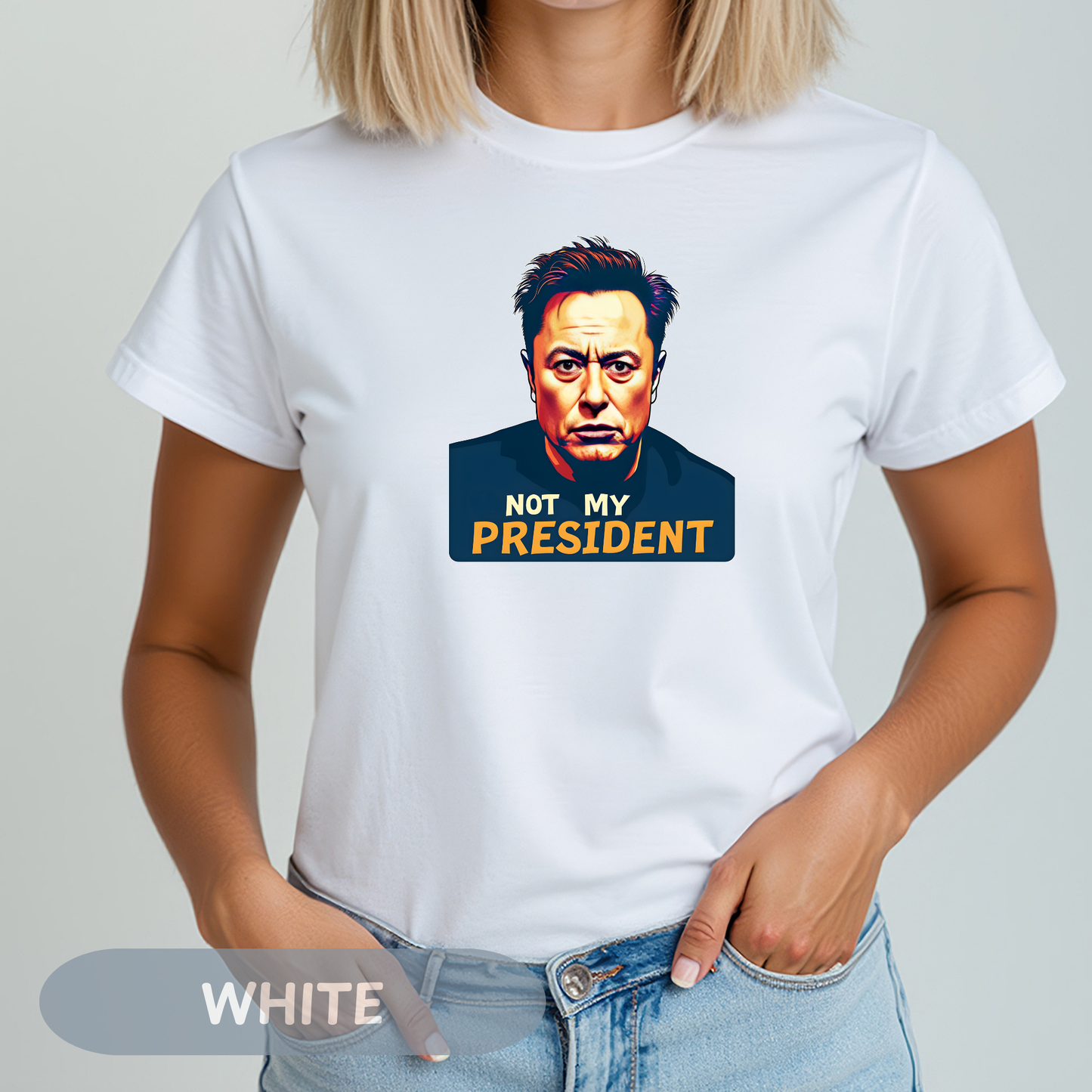 Elon Musk Not My President Tee, Political Statement Tee, Funny Graphic Shirt, Anti Trump Shirt, Resist Tee, Unisex Casual Wear, Resistance Shirt, Protest Gift