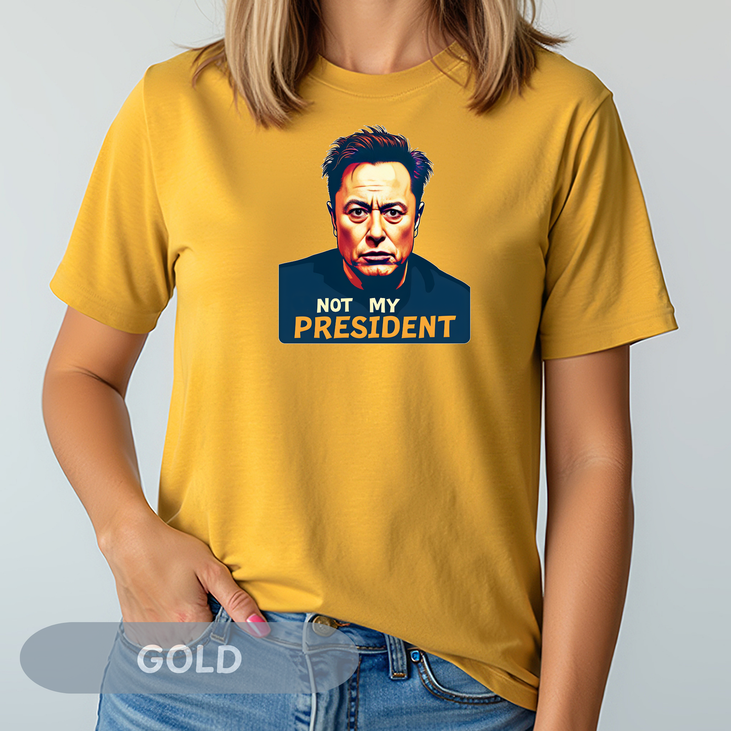 Elon Musk Not My President Tee, Political Statement Tee, Funny Graphic Shirt, Anti Trump Shirt, Resist Tee, Unisex Casual Wear, Resistance Shirt, Protest Gift