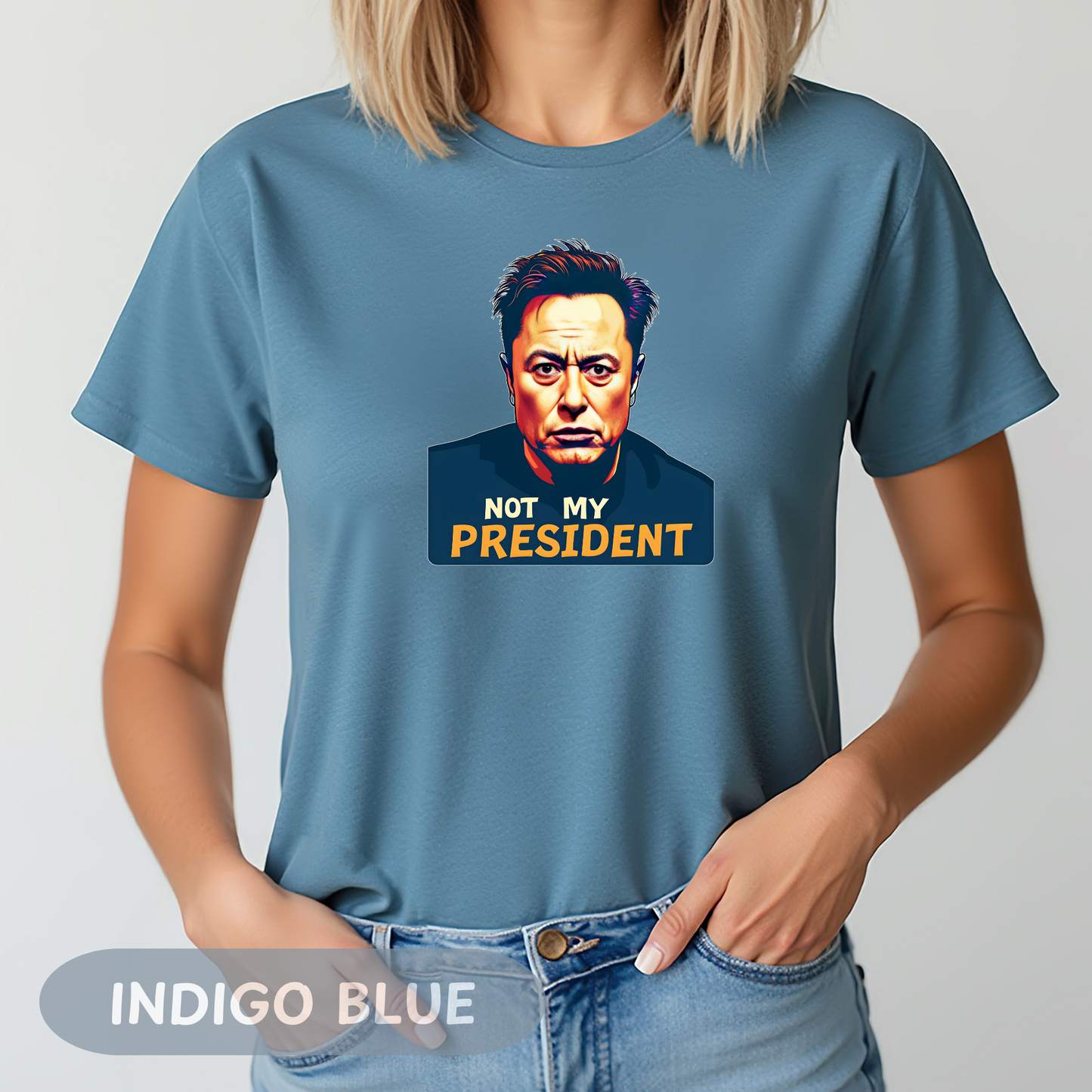 Elon Musk Not My President Tee, Political Statement Tee, Funny Graphic Shirt, Anti Trump Shirt, Resist Tee, Unisex Casual Wear, Resistance Shirt, Protest Gift