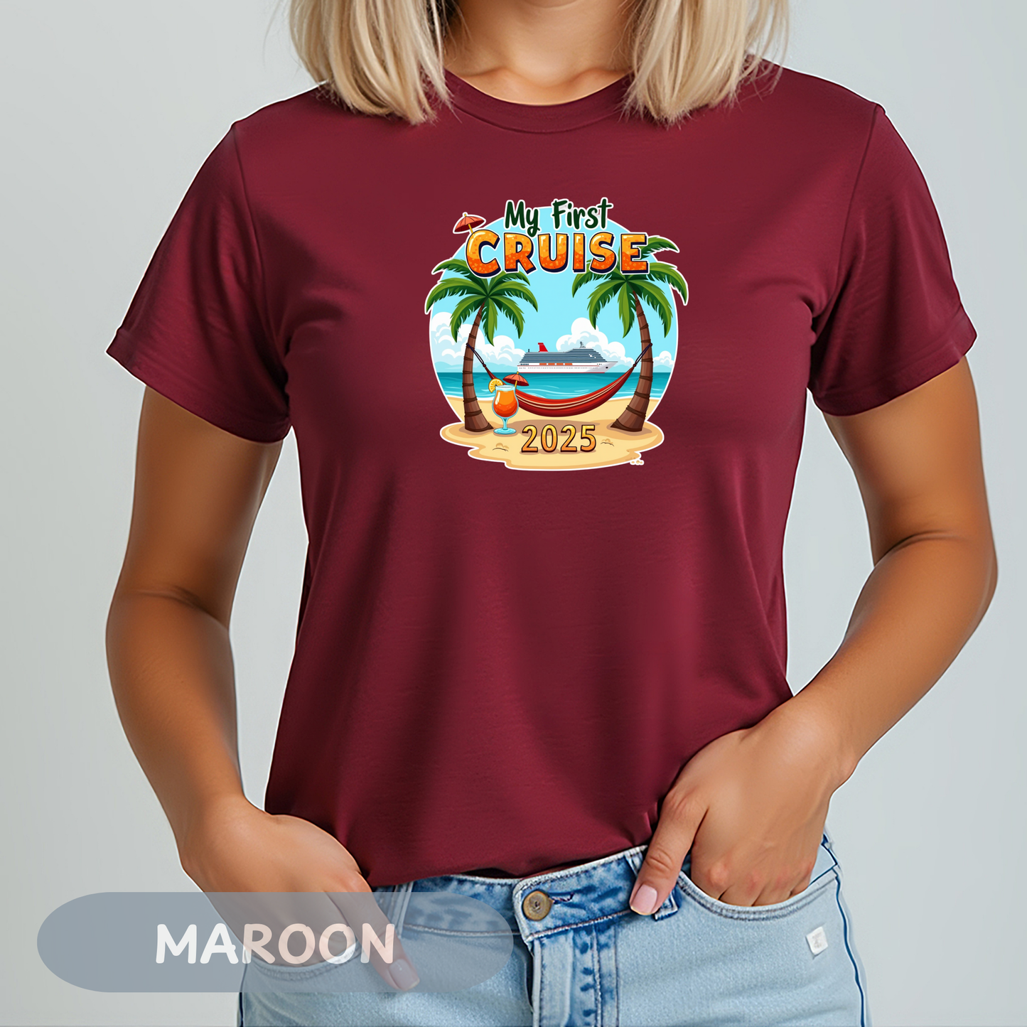 My First Cruise 2025 Tee, Cruise Squad 2025, Family Vacation Tee, Group Cruise Shirt, Personalized Cruise, Cruise Gifts