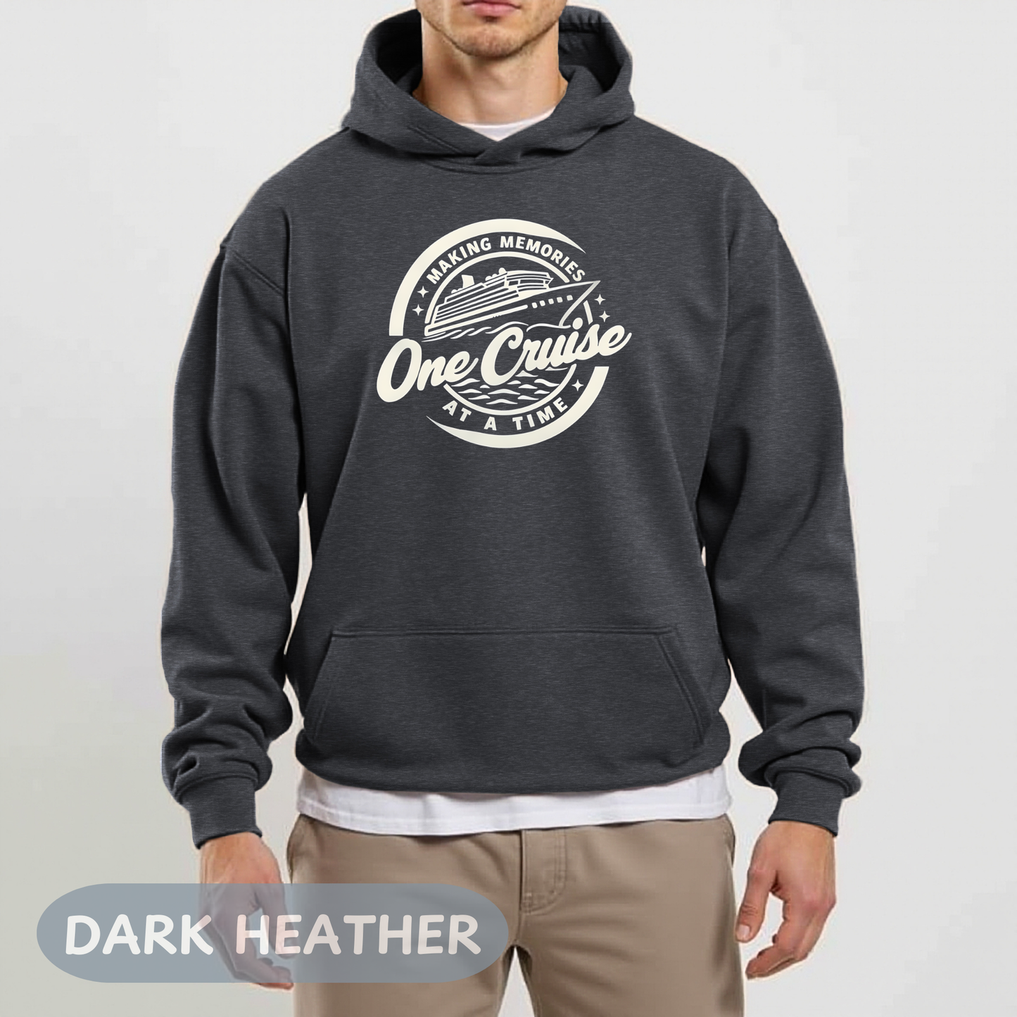 Memories One Cruise at a Time Hoodie, Unisex Heavy Cotton Hoodie, Family Vacation Apparel, Cruise Vacation, Making Memories