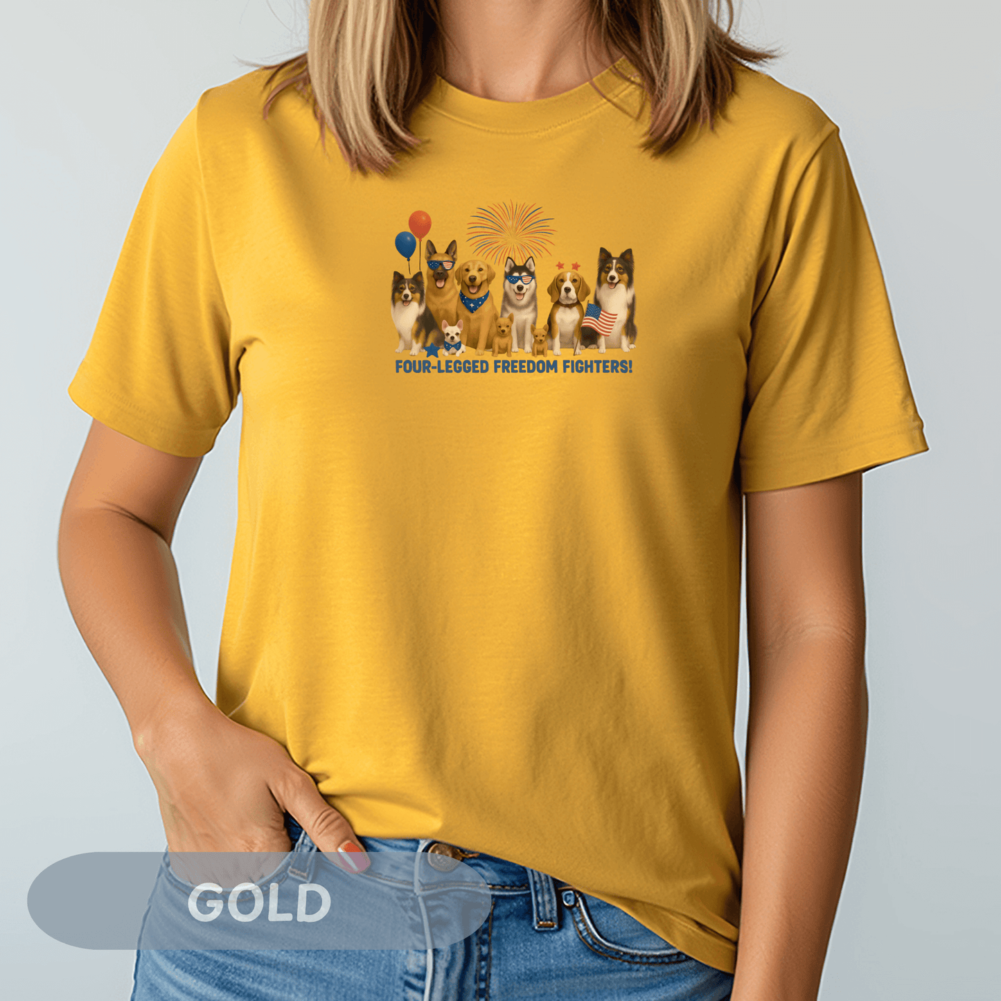 Patriotic Dog Lover Tee, USA Dogs Shirt, Fourth of July Shirt, Dog Shirt, America T-Shirt, Dog Lover, Patriotic Dog Shirt