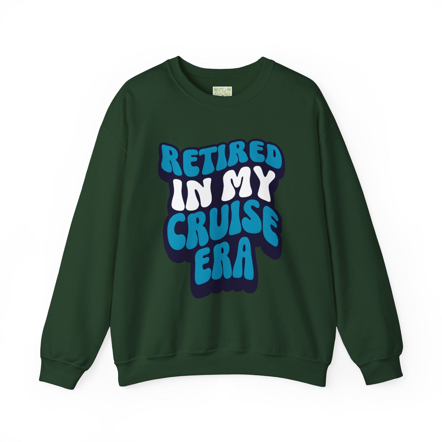 Retired in My Cruise Era Crewneck Sweatshirt, Travel Lovers, Unisex Sweatshirt, Cruise Vibes, Retirement 2025, Retro Cruise