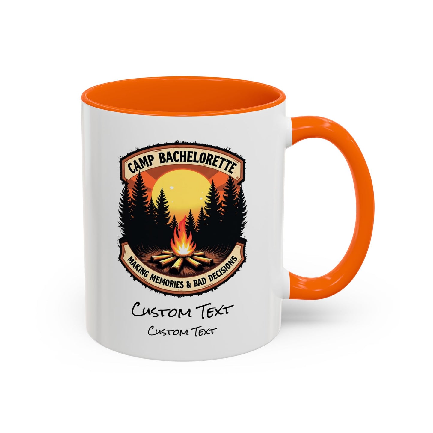 Personalized Camp Bachelorette Coffee Mug, Camp Bride Mug, Camp Bach Mug, Bride Tribe, Hen Party Favors, Custom Text