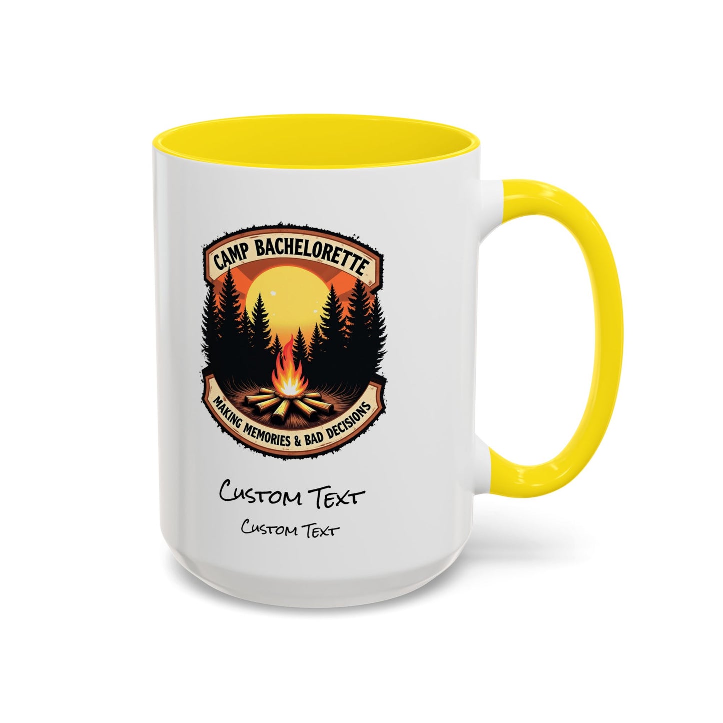 Personalized Camp Bachelorette Coffee Mug, Camp Bride Mug, Camp Bach Mug, Bride Tribe, Hen Party Favors, Custom Text