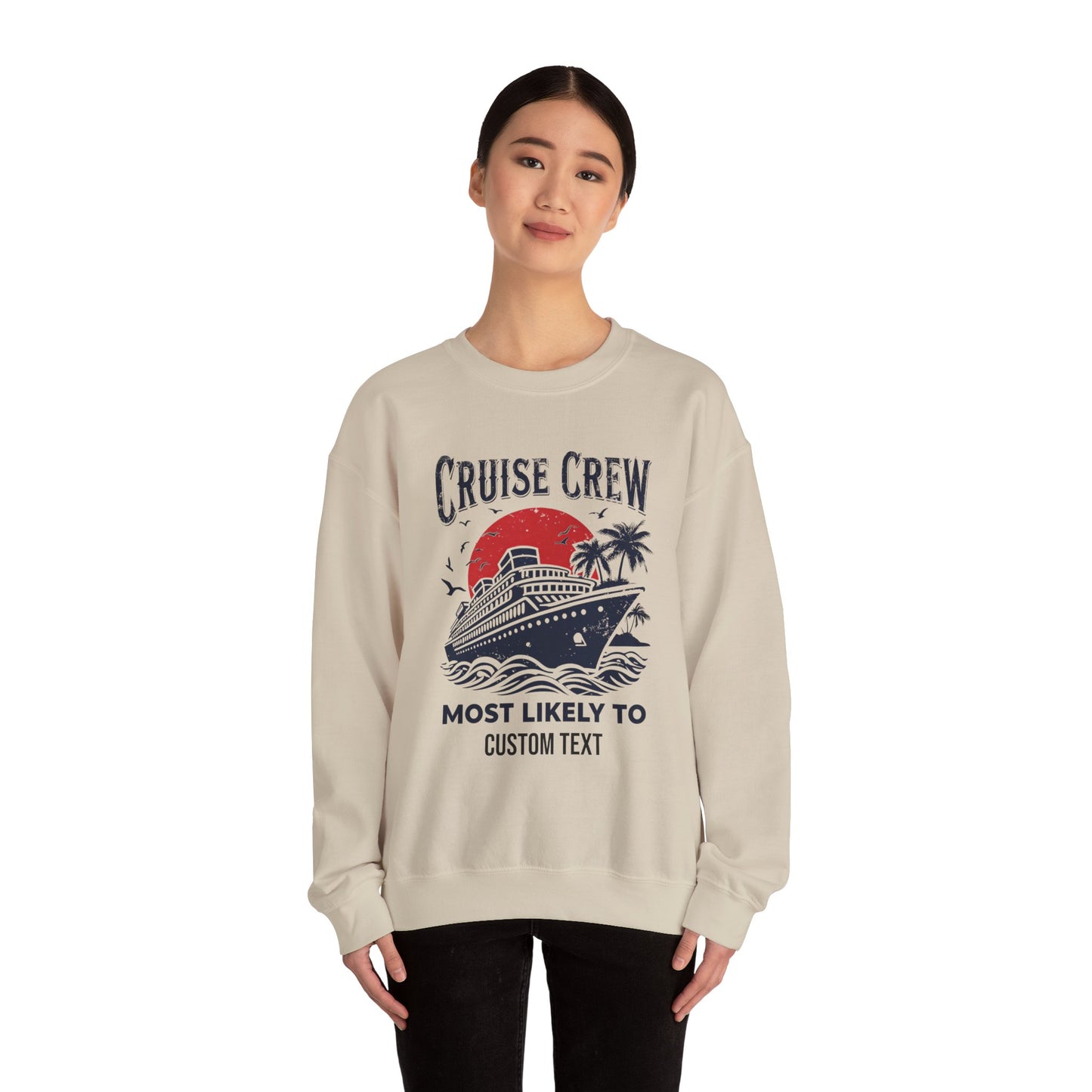 Custom Cruise Crew Unisex Sweatshirt, Cruise Shirts, Group Cruise Shirt, Birthday Cruise Sweatshirt, Family Cruise Sweatshirt