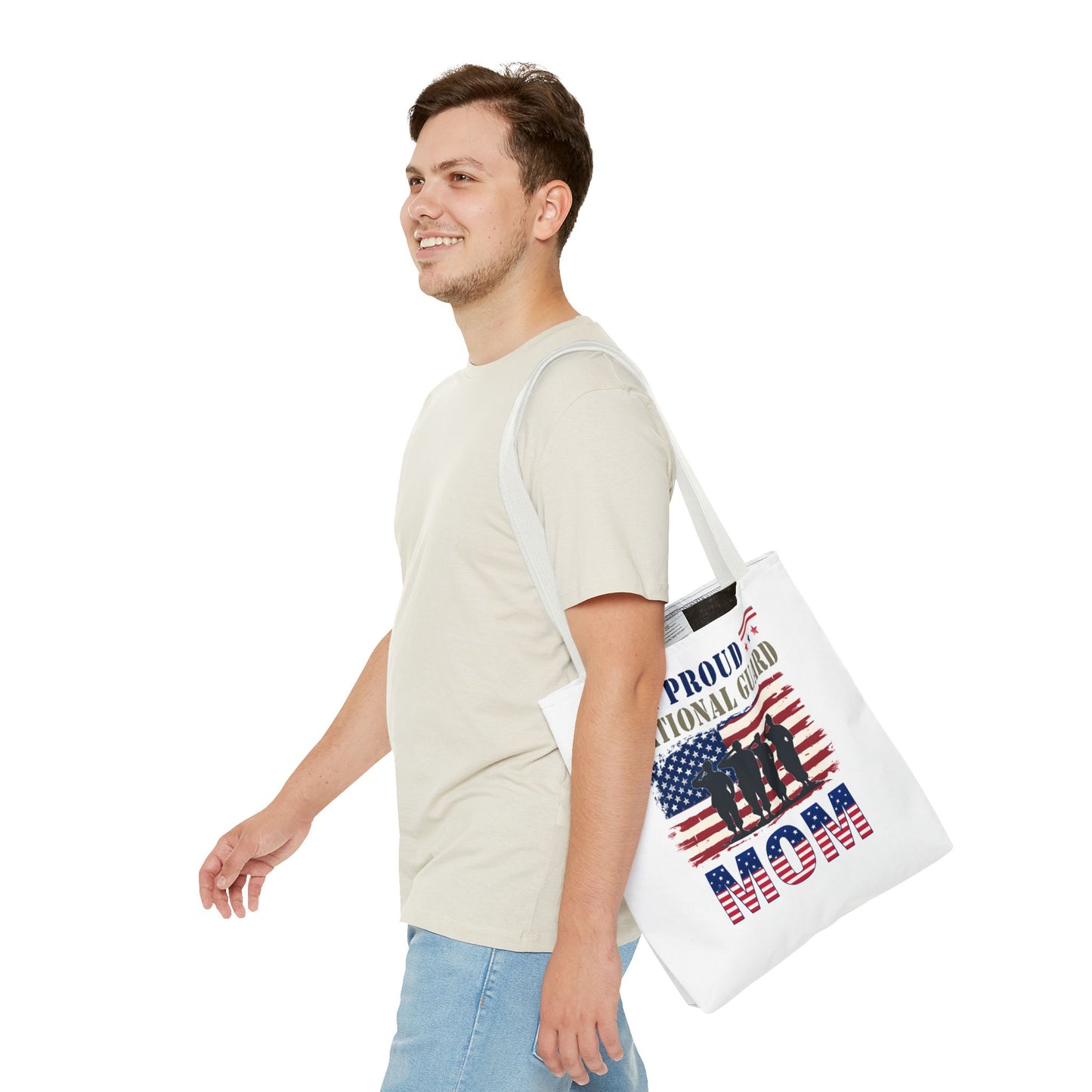 Proud National Guard Mom Tote Bag, Proud Army Mom, Marine Mom, Army Wife, Military Mom, Military Tote Bag, USA