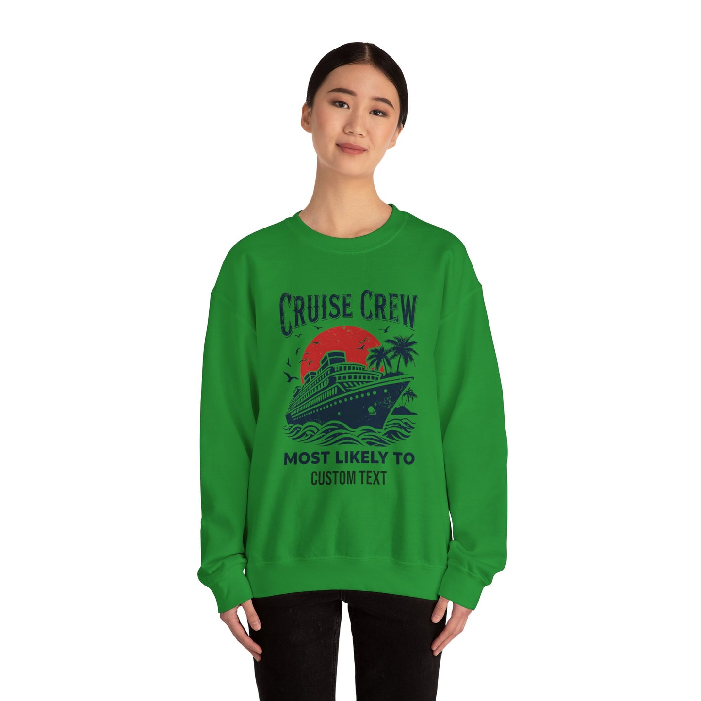Custom Cruise Crew Unisex Sweatshirt, Cruise Shirts, Group Cruise Shirt, Birthday Cruise Sweatshirt, Family Cruise Sweatshirt