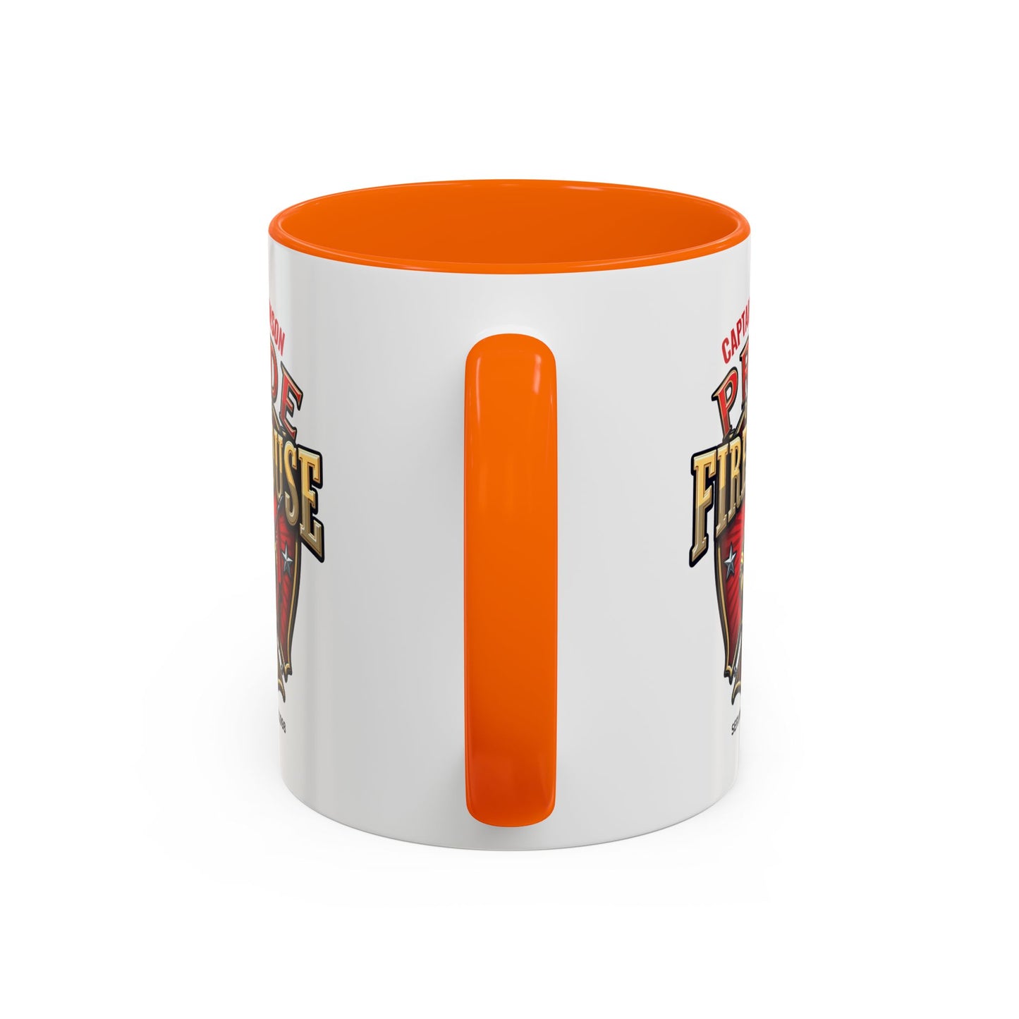 Personalized Pride of the Firehouse Shield Mug, Fire Department, Fire Fighter Gift, Firefighter Mug, Firefighter Dad Gift