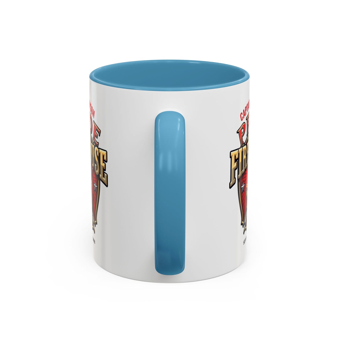 Personalized Pride of the Firehouse Shield Mug, Fire Department, Fire Fighter Gift, Firefighter Mug, Firefighter Dad Gift