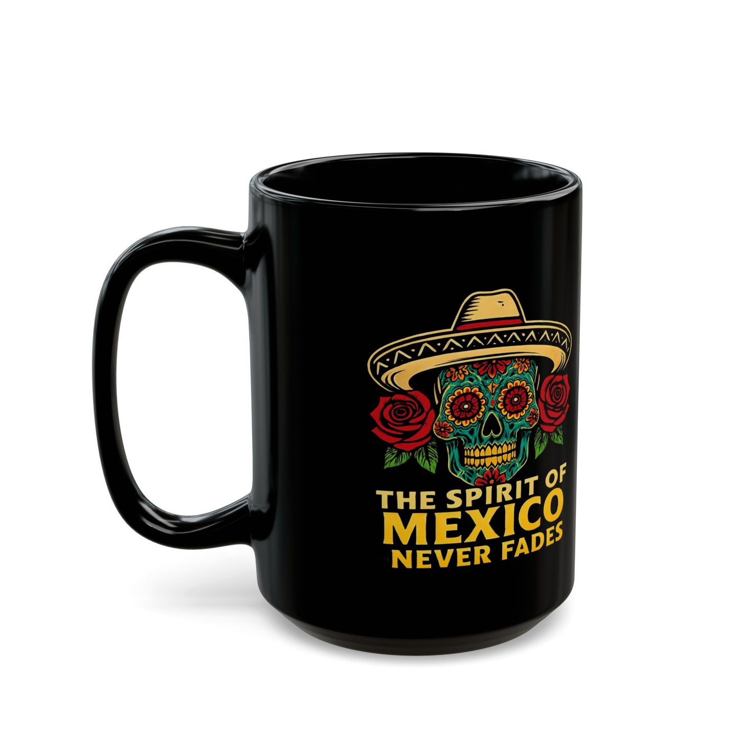 Mexican Spirit Day of the Dead Mug, Hispanic Heritage, Mexican Pride, Immigrant Rights, Mexican Culture, Brown Pride