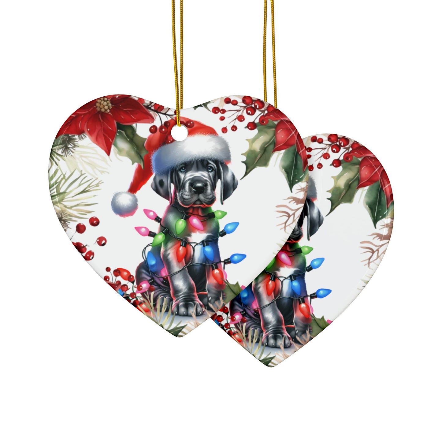 Great Dane Holiday Ornaments, Great Dane Ornament, Dog Mom Gift, Dog Dad, Dog Lover Gift, Christmas Gift, Dogs
