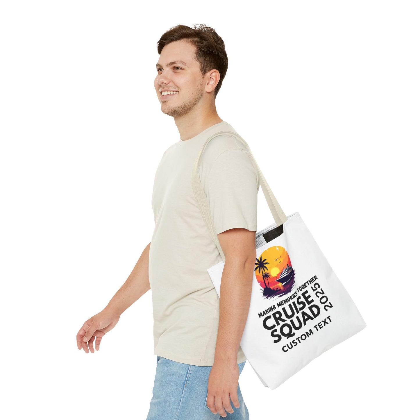 Personalized Cruise Squad Tote Bag, Family Cruise 2025, Matching Tote Bag, Vacation Tote, Family Vacation 2025, Cruise Bag