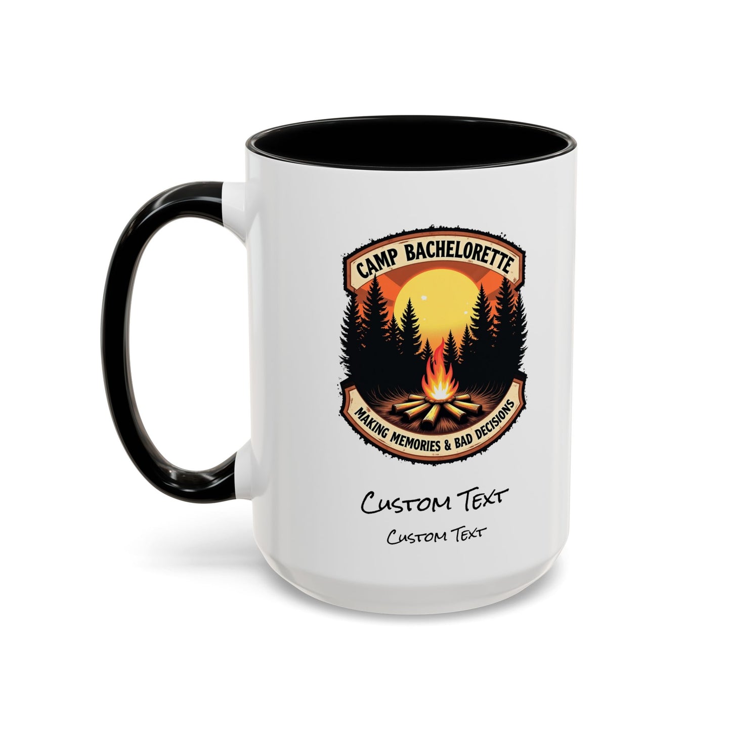 Personalized Camp Bachelorette Coffee Mug, Camp Bride Mug, Camp Bach Mug, Bride Tribe, Hen Party Favors, Custom Text