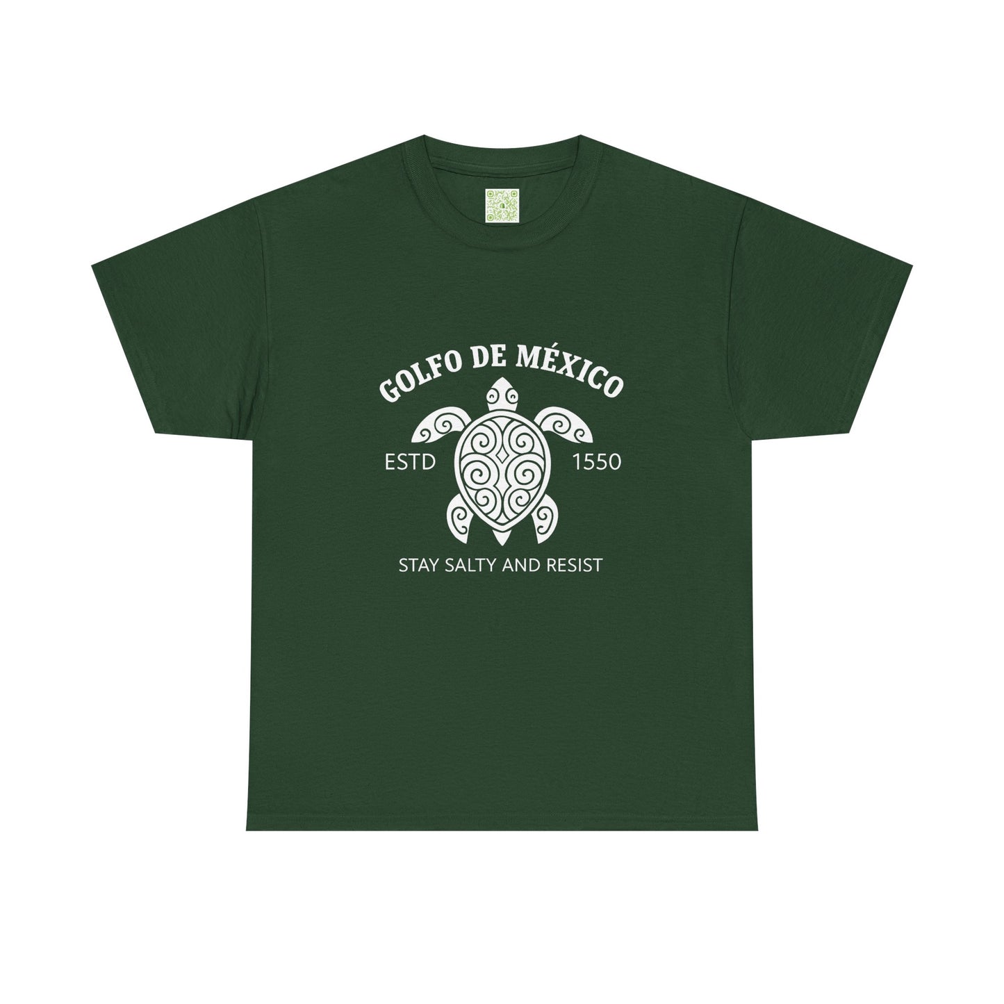 Gulf of Mexico Turtle Cotton Tee, Golfo de Mexico, Stay Salty Shirt, Sea Turtle Shirt, Turtle Shirt, Conversation Starter