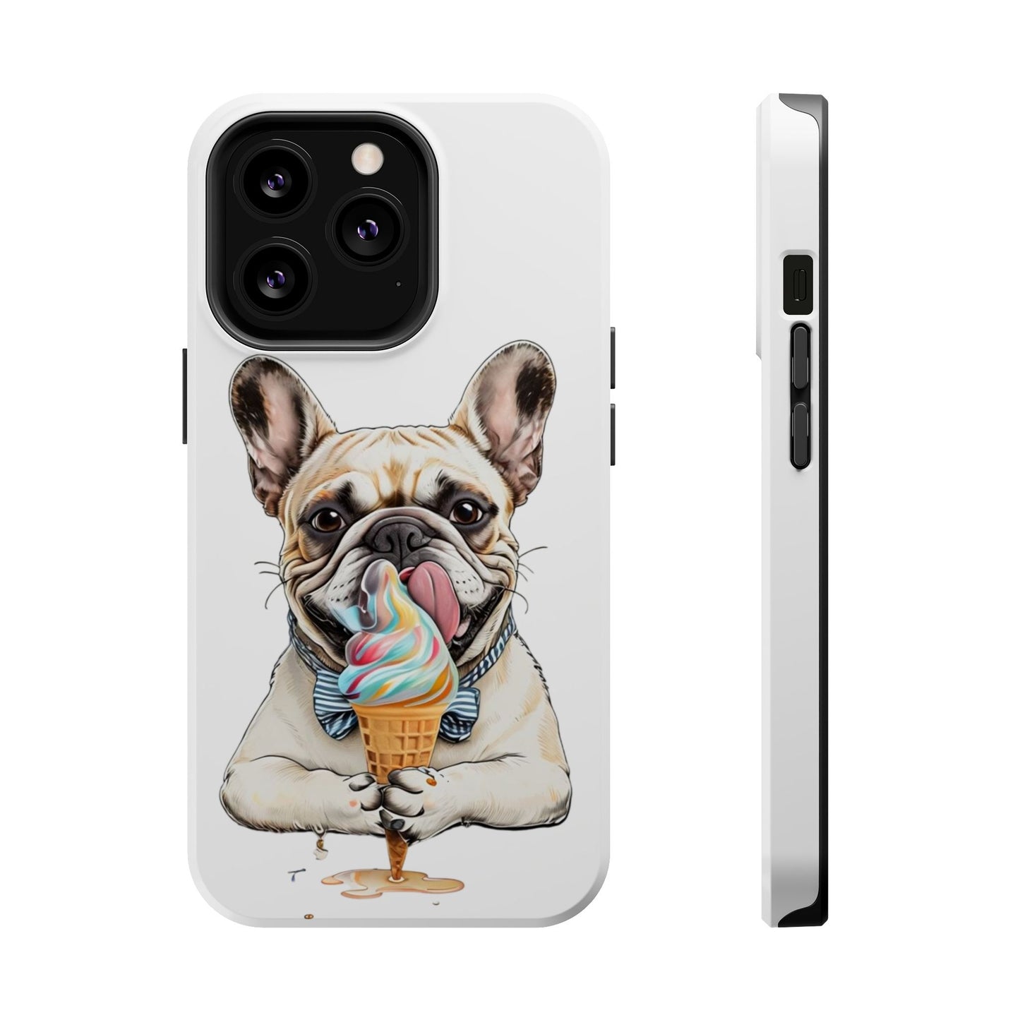 French Bulldog iPhone Case, Ice Cream Phone Case, Frenchie Mom Gift, Dog Phone Case, French Bulldog Lover Gift