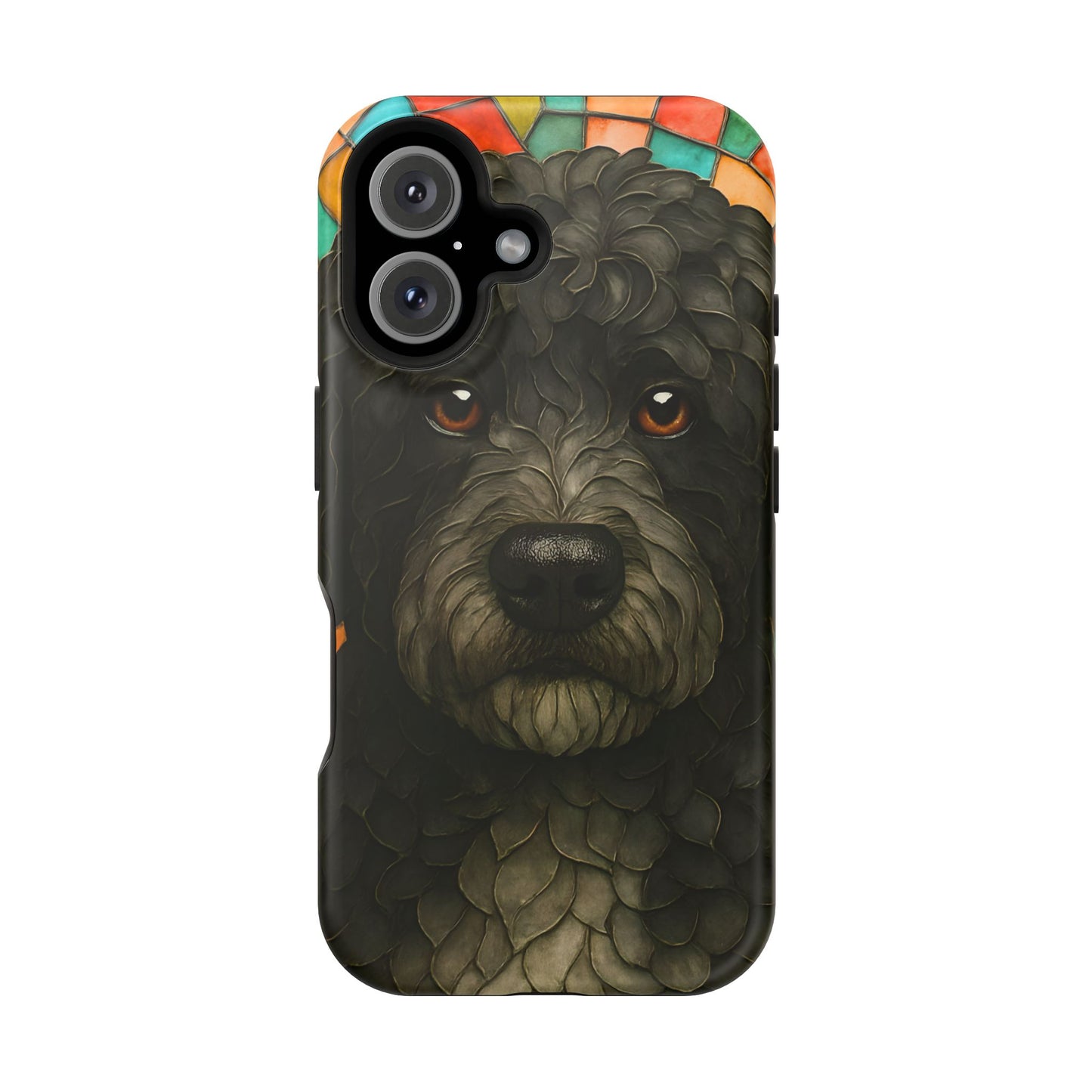 Portuguese Water Dog Mosaic Phone Case, Dog iPhone Case, Portie Dog Phone Case, Dog Lover Gift, Dog Phone Accessory