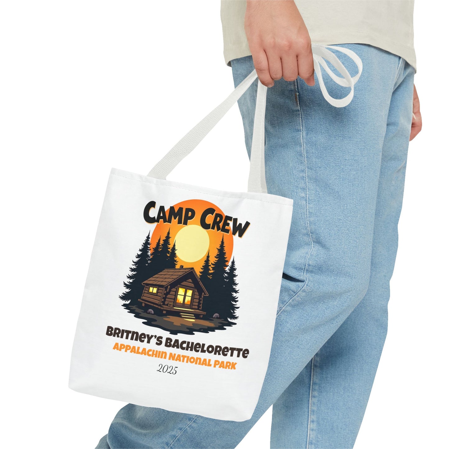 Bachelorette Camp Crew Tote Bag, Bride Beach Bag, Camp Bride, Camping Bach, Bridal Tote Bag, Custom Beach Bag